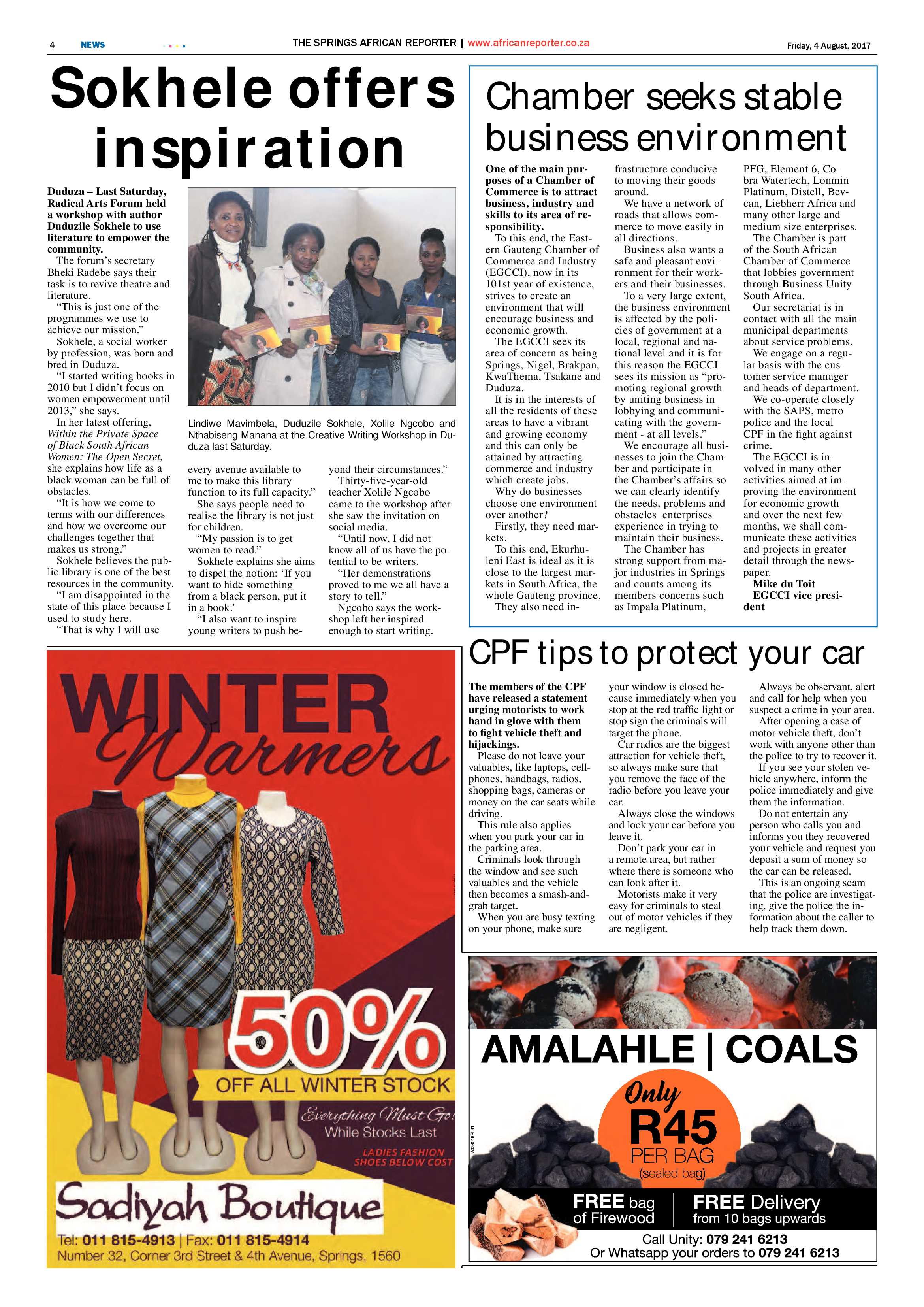 African Reporter 04 August 2017 page 4