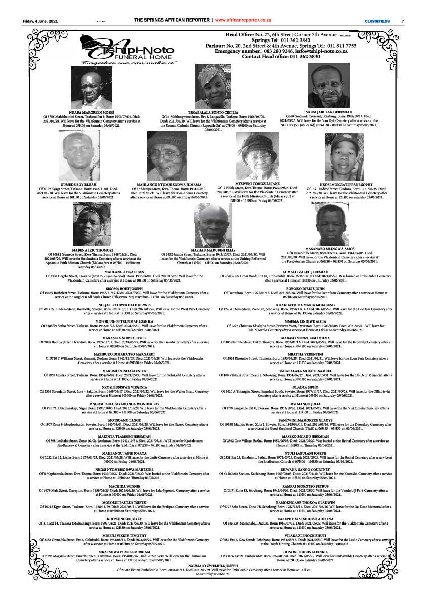 African Reporter 04 June 2021 page 7