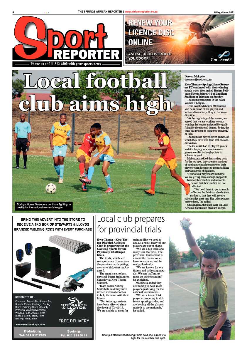 African Reporter 04 June 2021 page 8