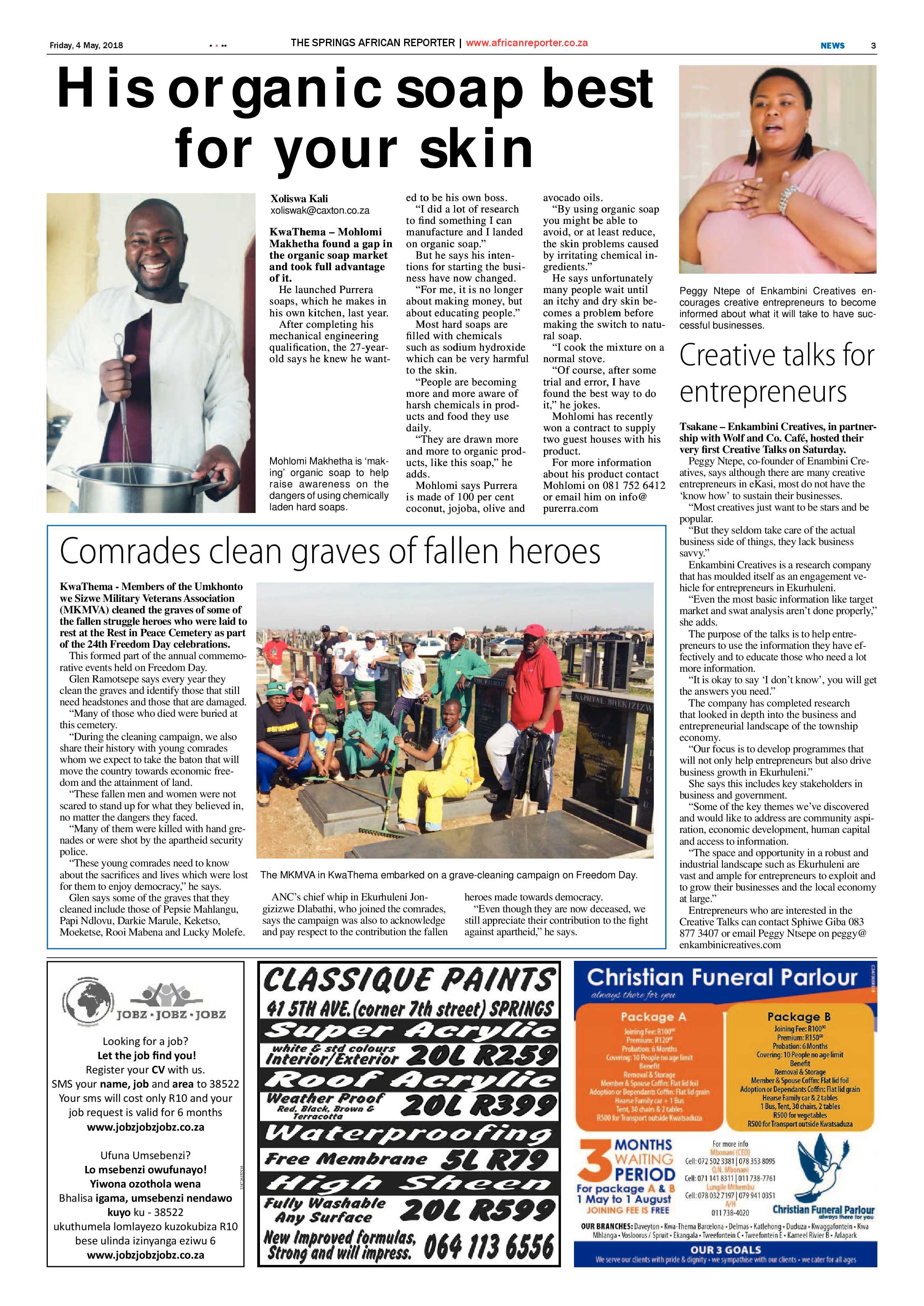 African Reporter 04 May 2018 page 3