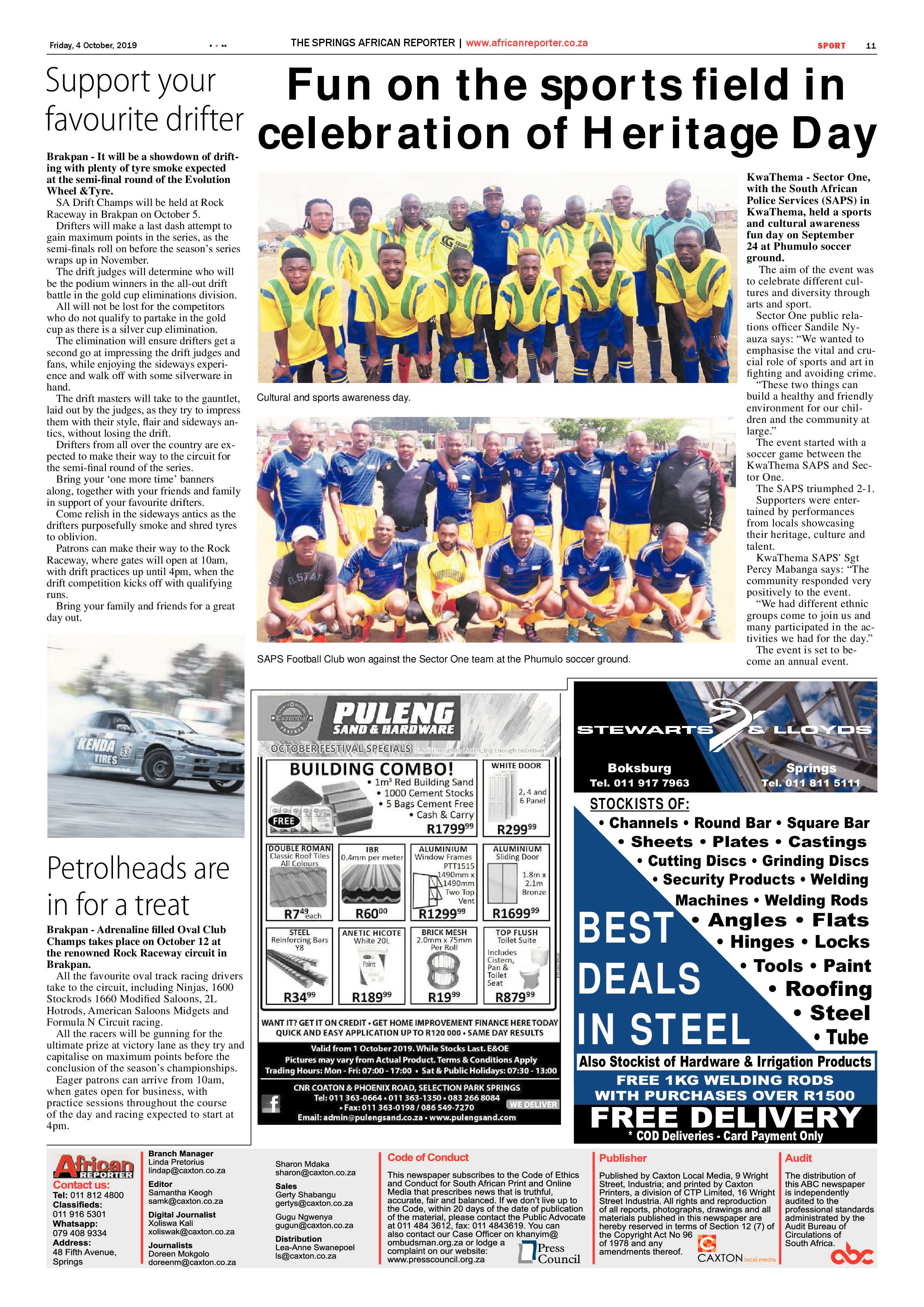 African Reporter 04 October 2019 page 11