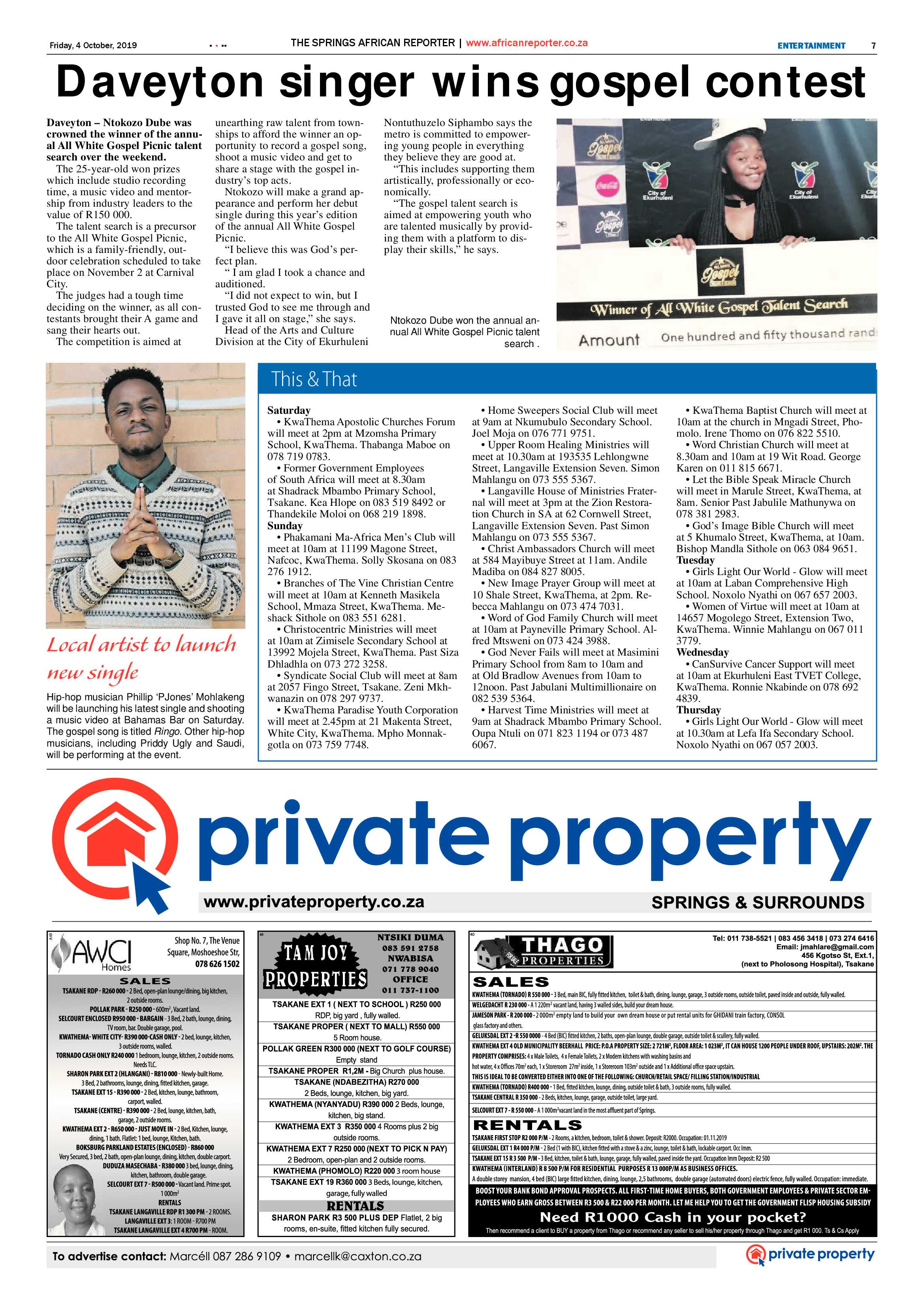 African Reporter 04 October 2019 page 7
