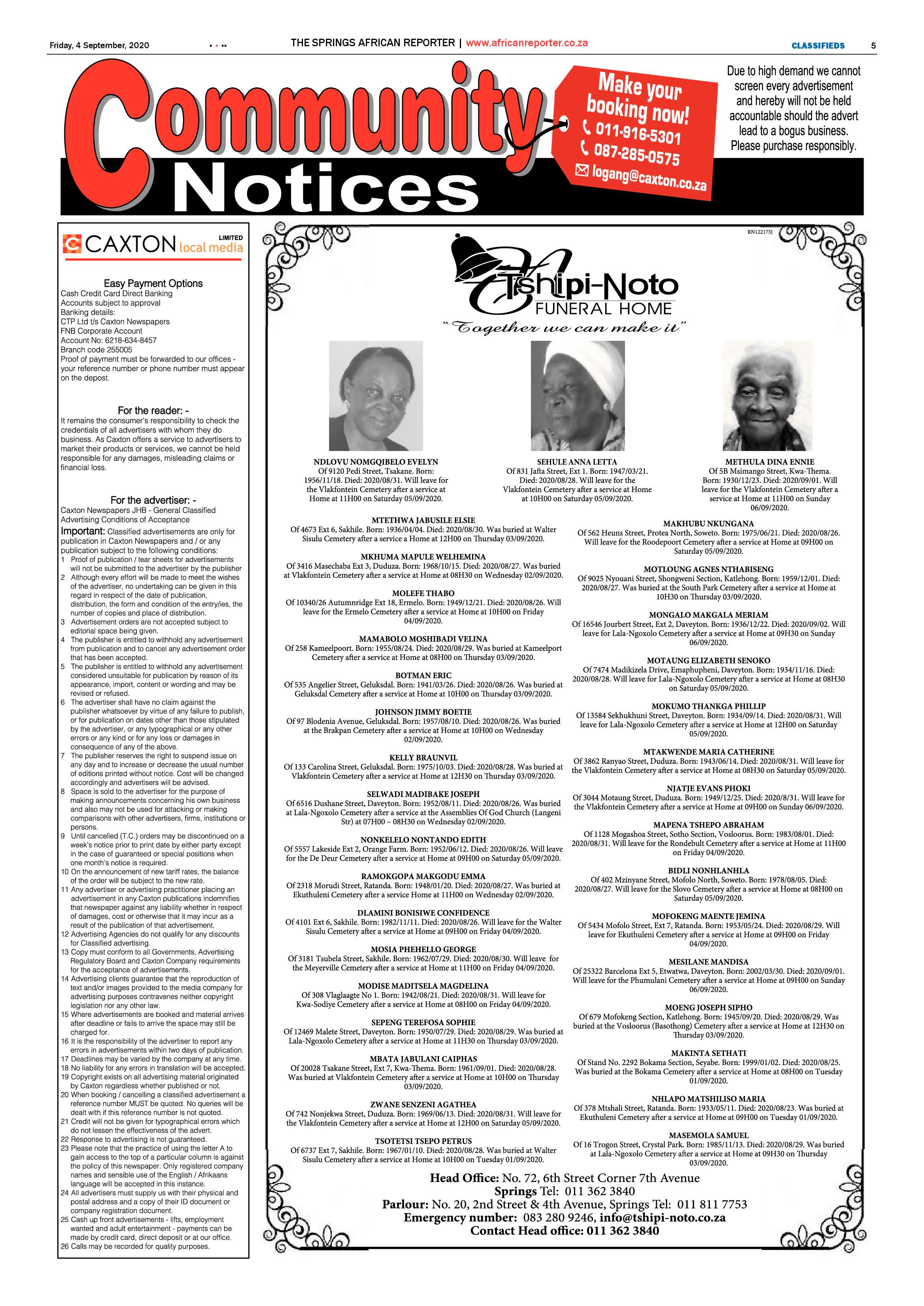 African Reporter 04 September 2020 page 5