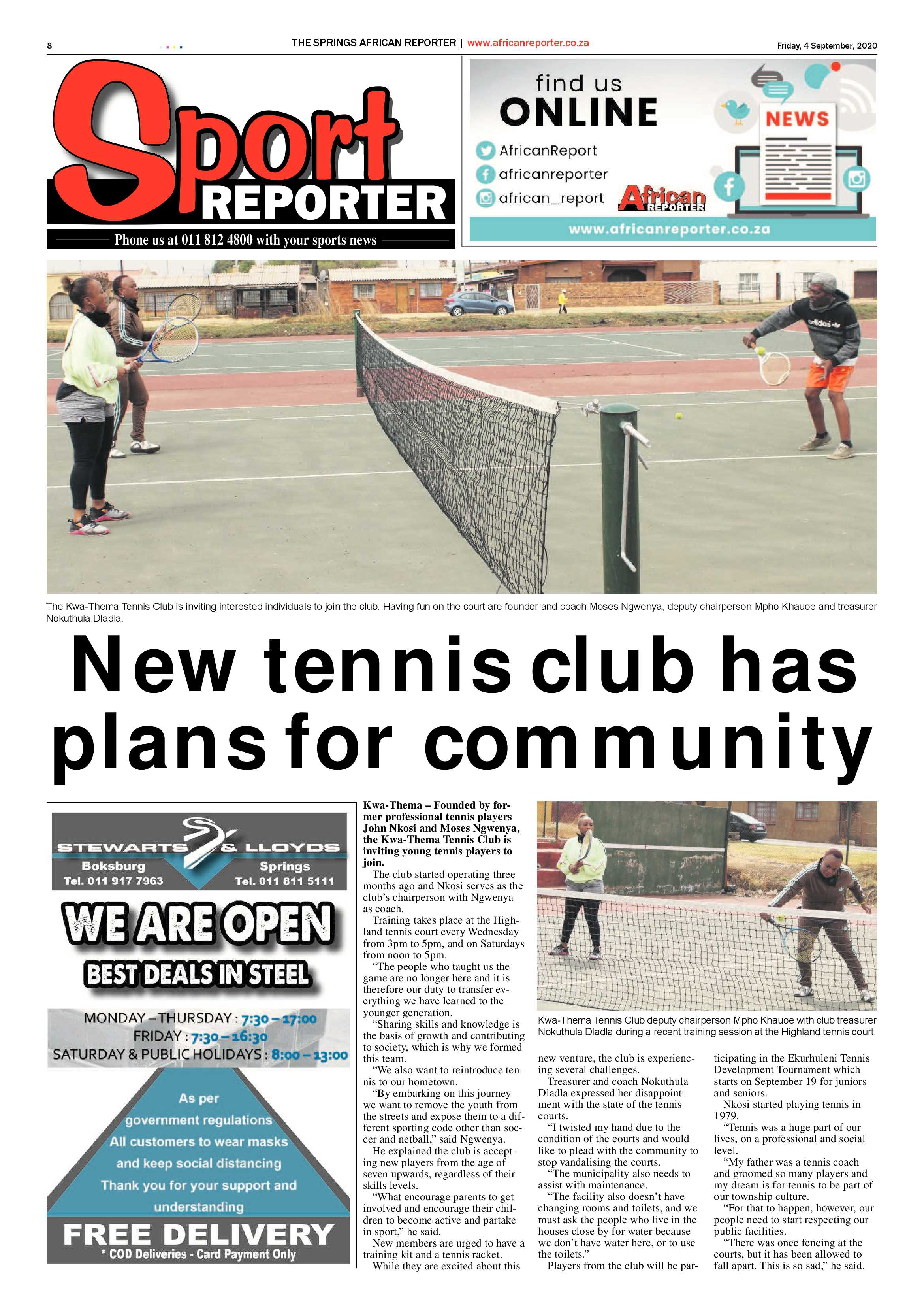 African Reporter 04 September 2020 page 8