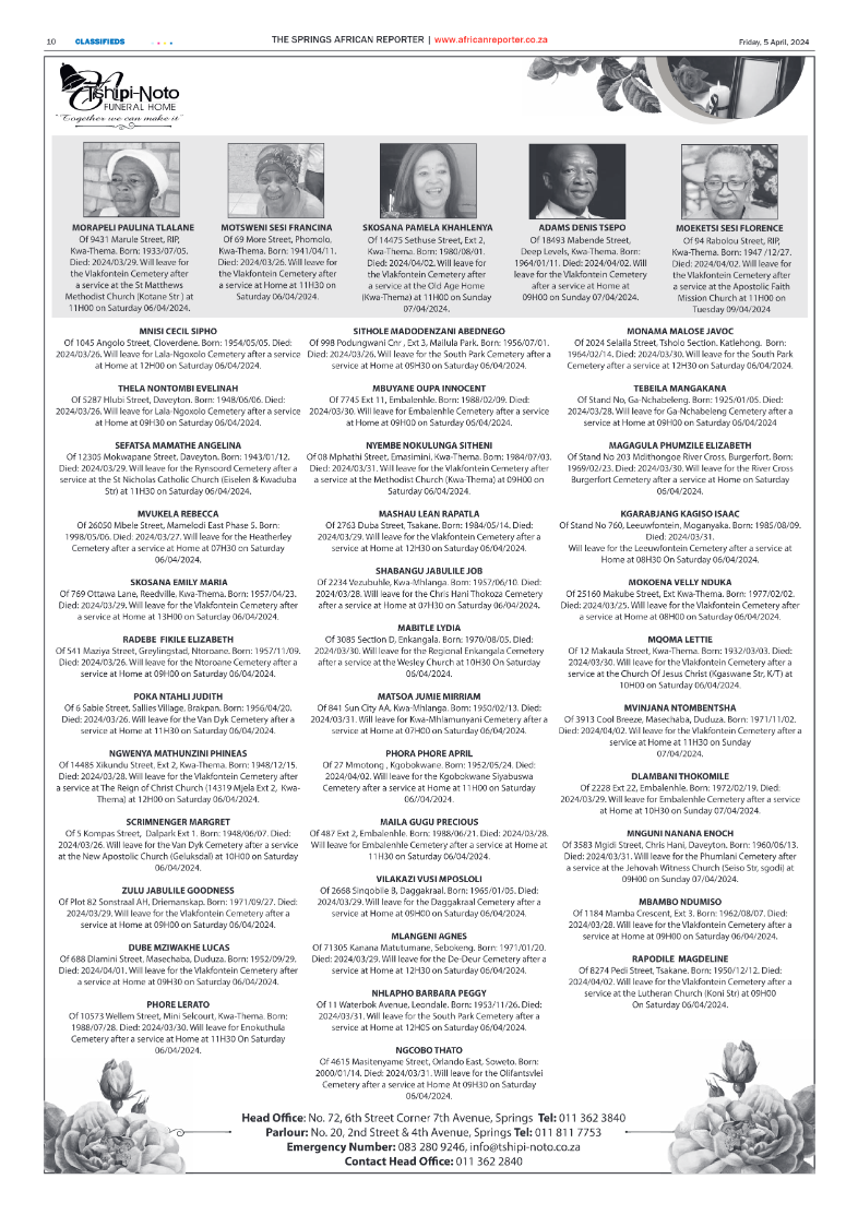 African Reporter 05 April 2024 page 10