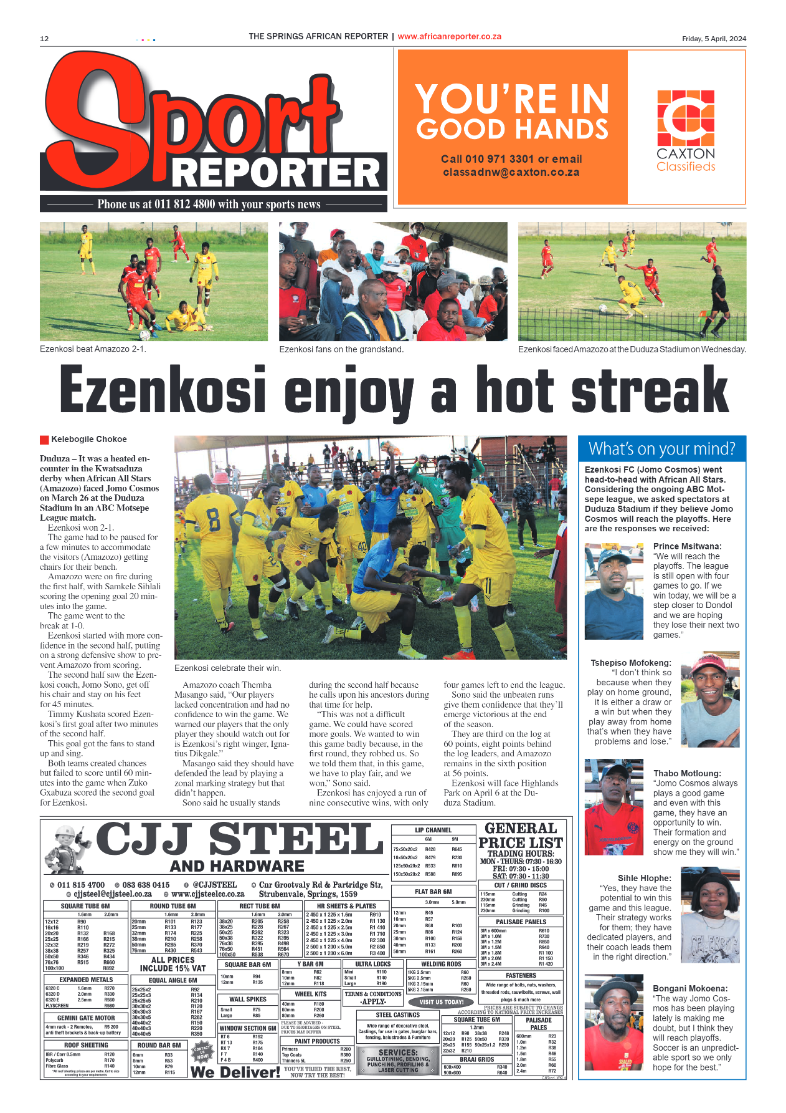 African Reporter 05 April 2024 page 12