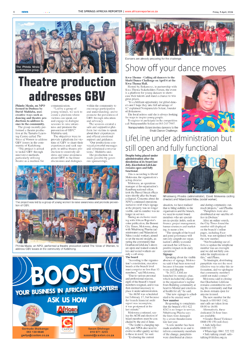 African Reporter 05 April 2024 page 6