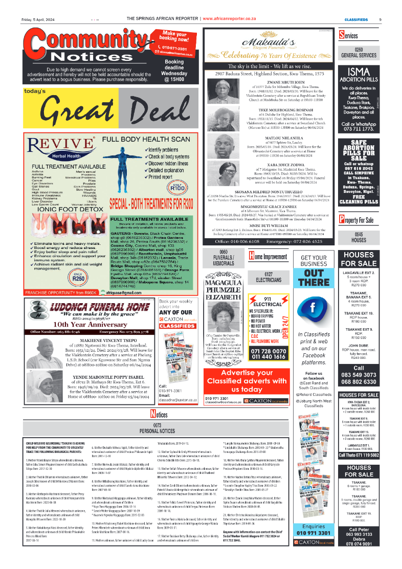 African Reporter 05 April 2024 page 9