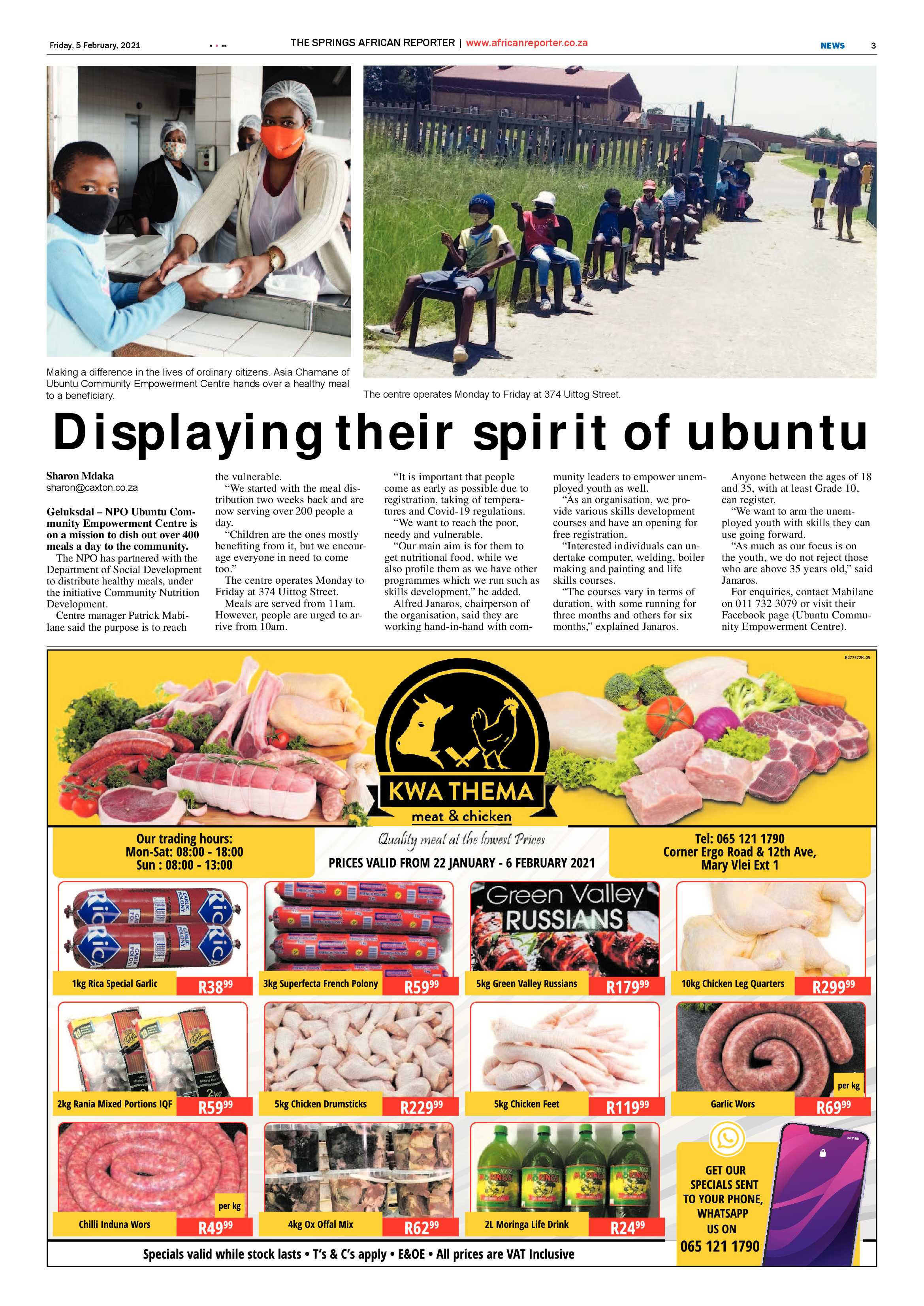African Reporter 05 February 2021 page 3