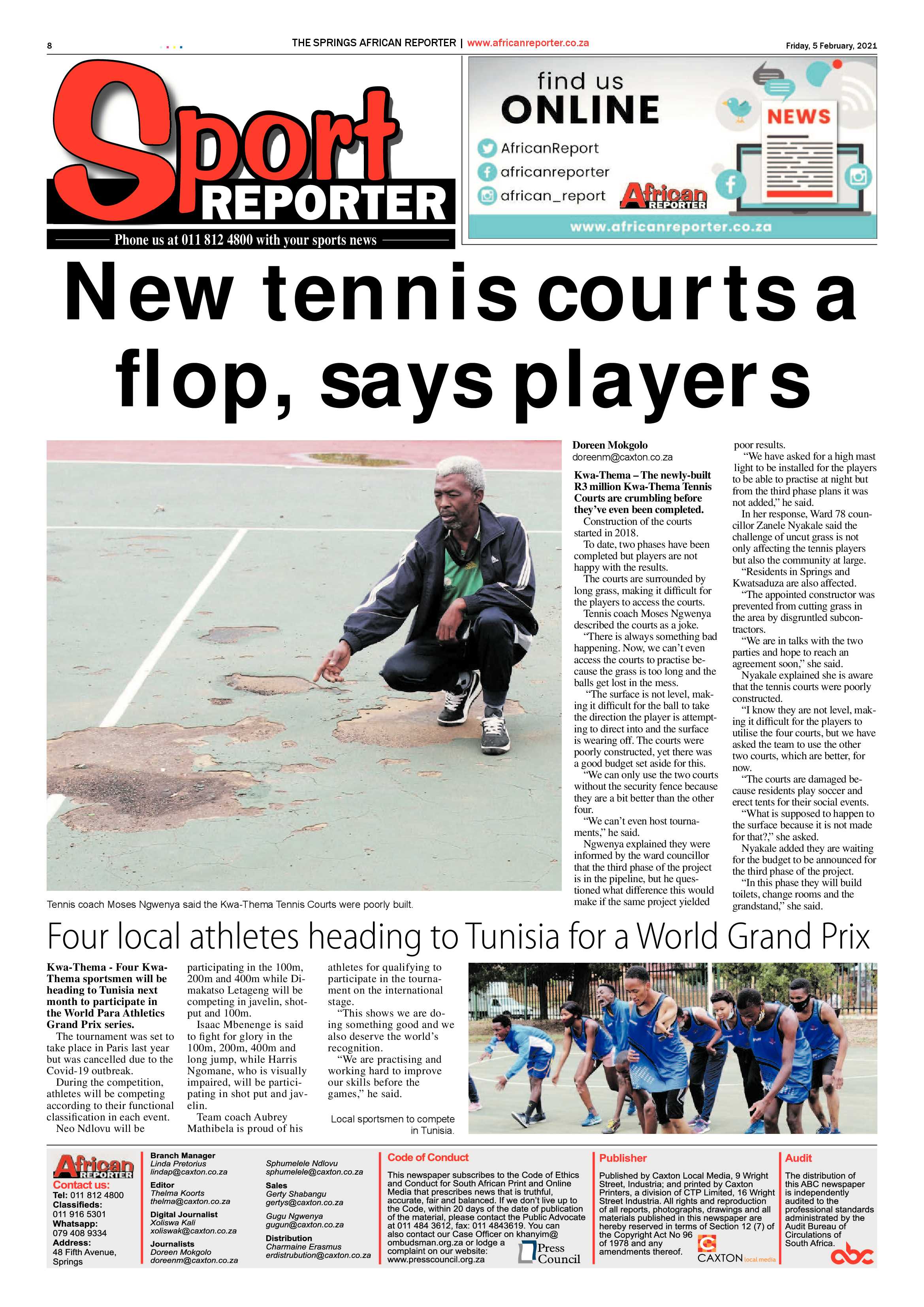 African Reporter 05 February 2021 page 8