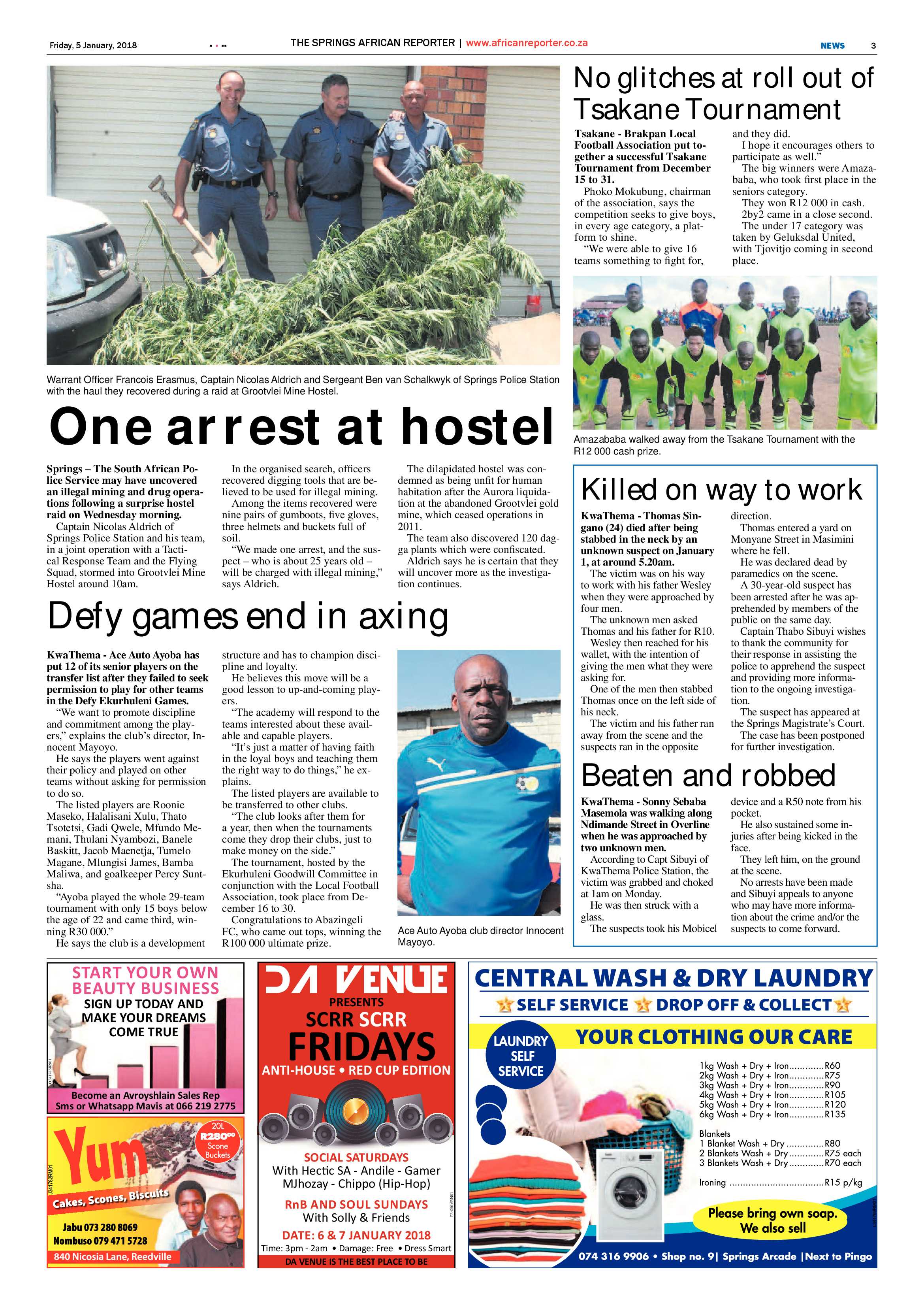 African Reporter 05 January 2018 page 3