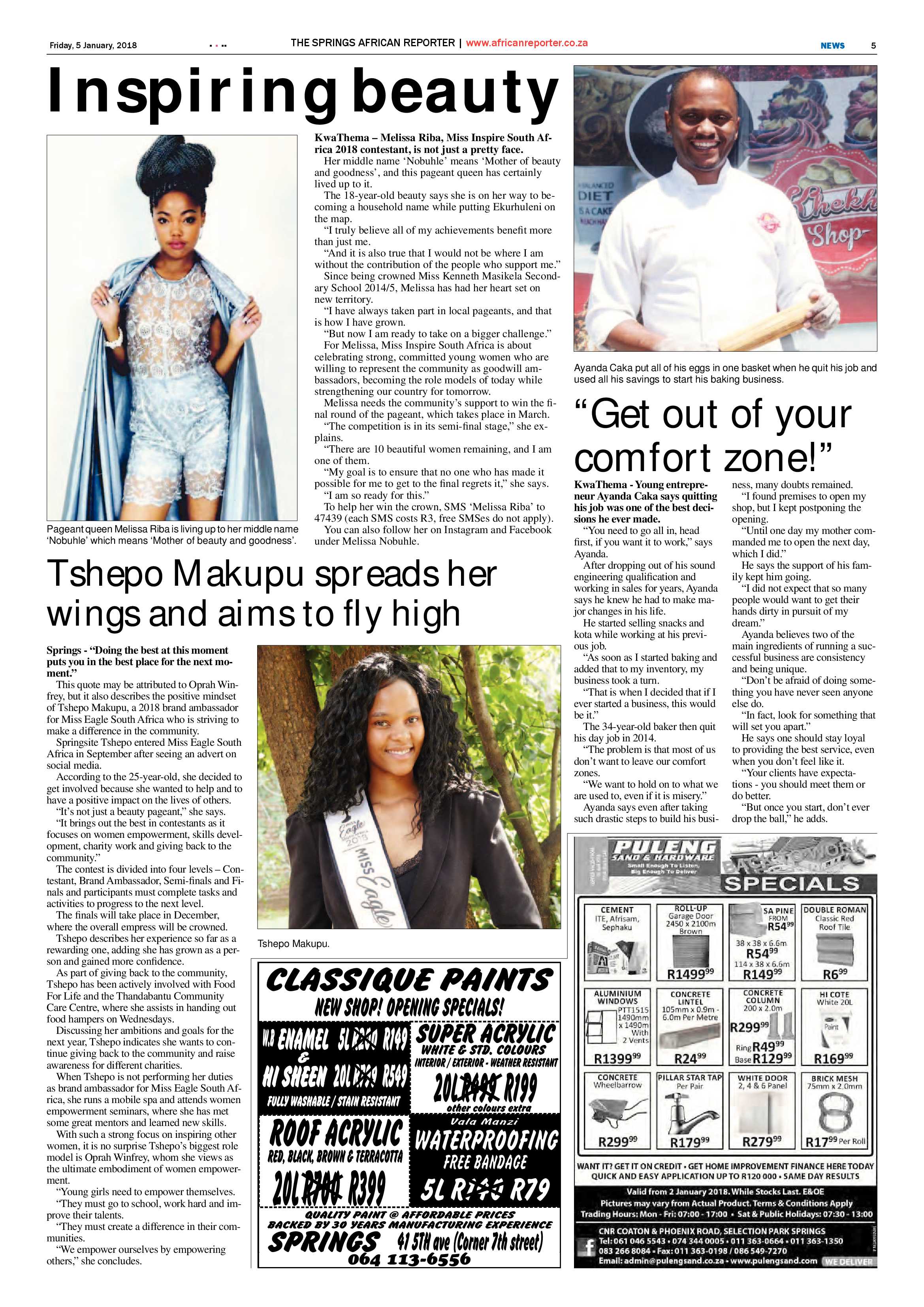 African Reporter 05 January 2018 page 5