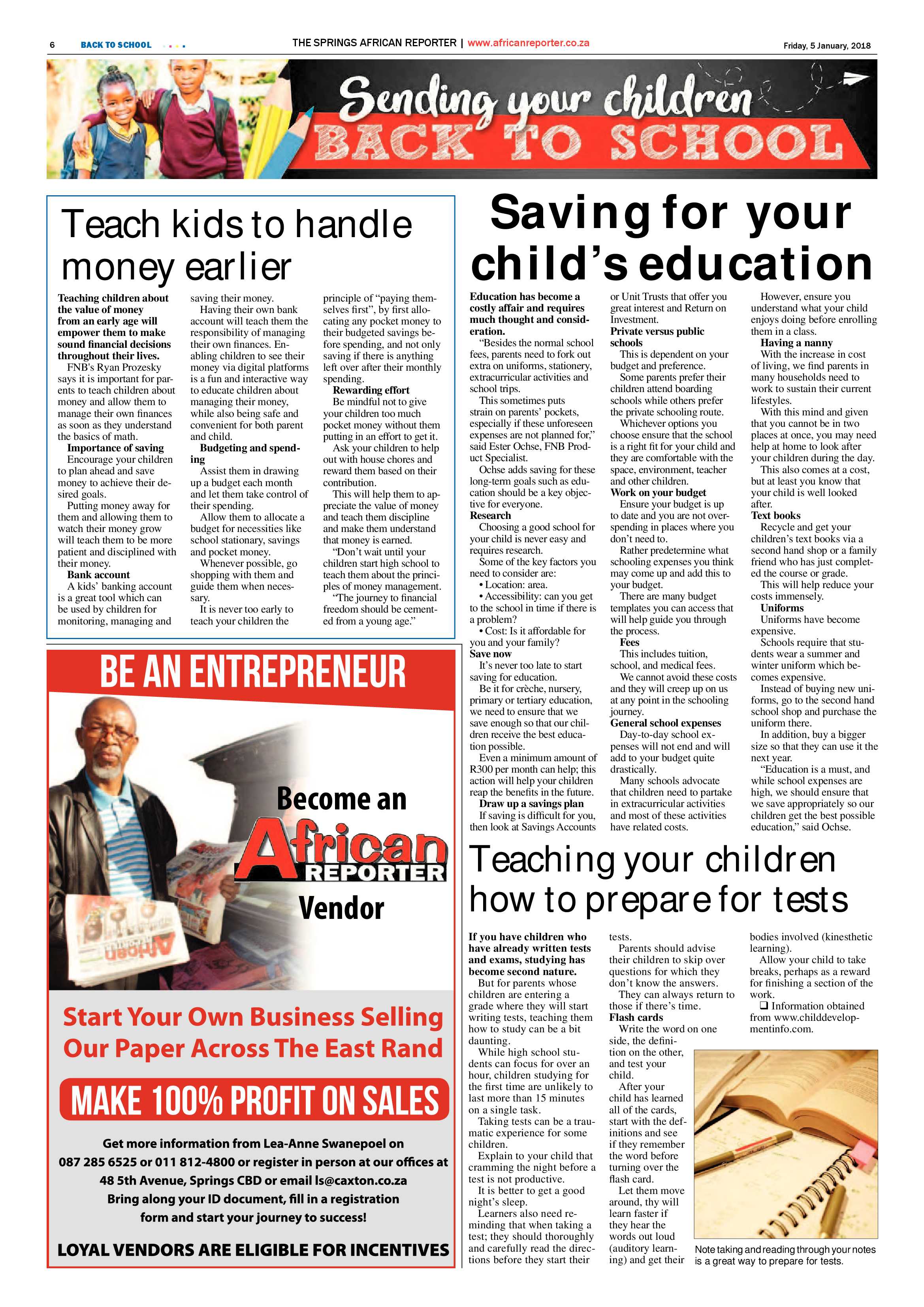 African Reporter 05 January 2018 page 6