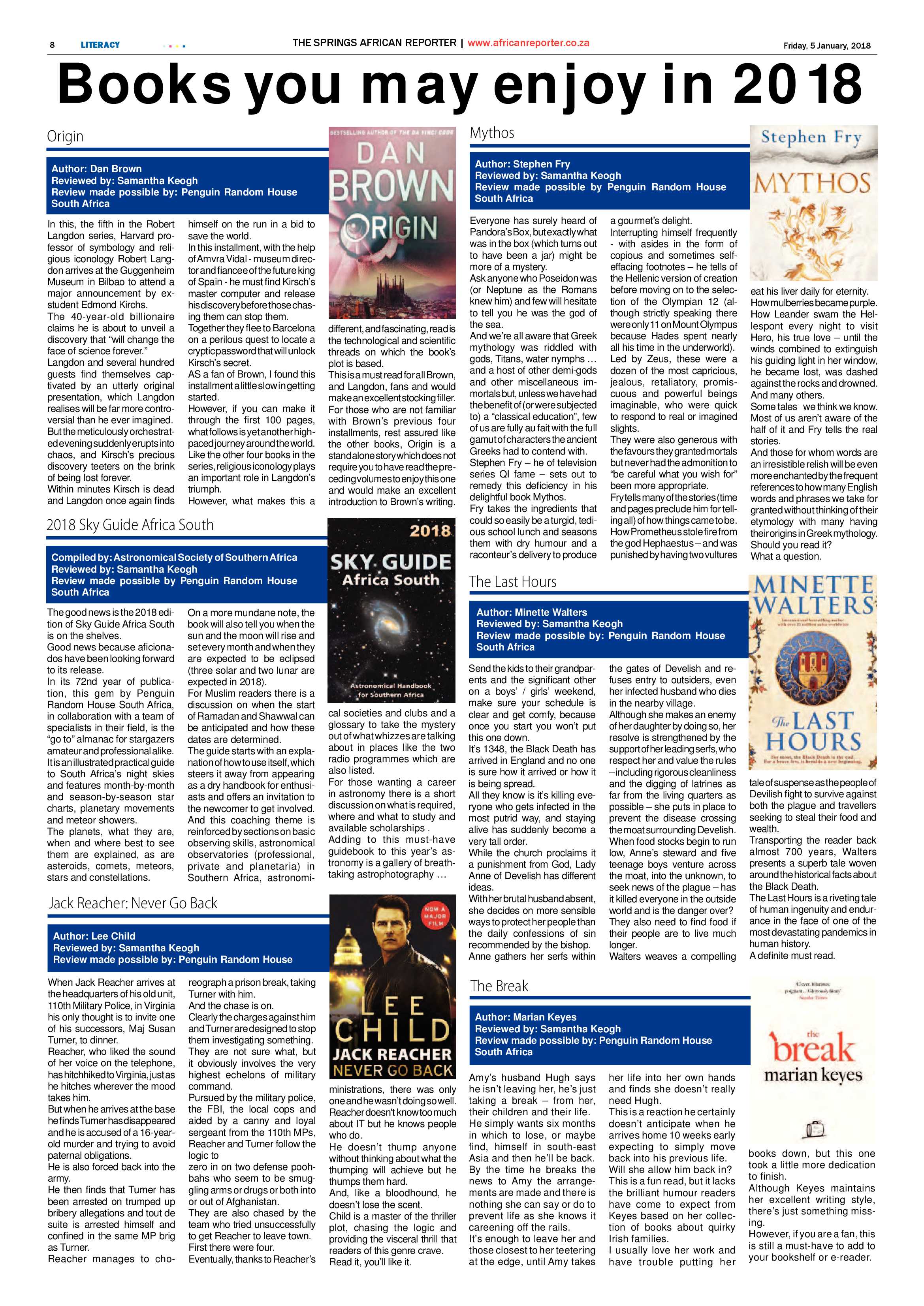 African Reporter 05 January 2018 page 8