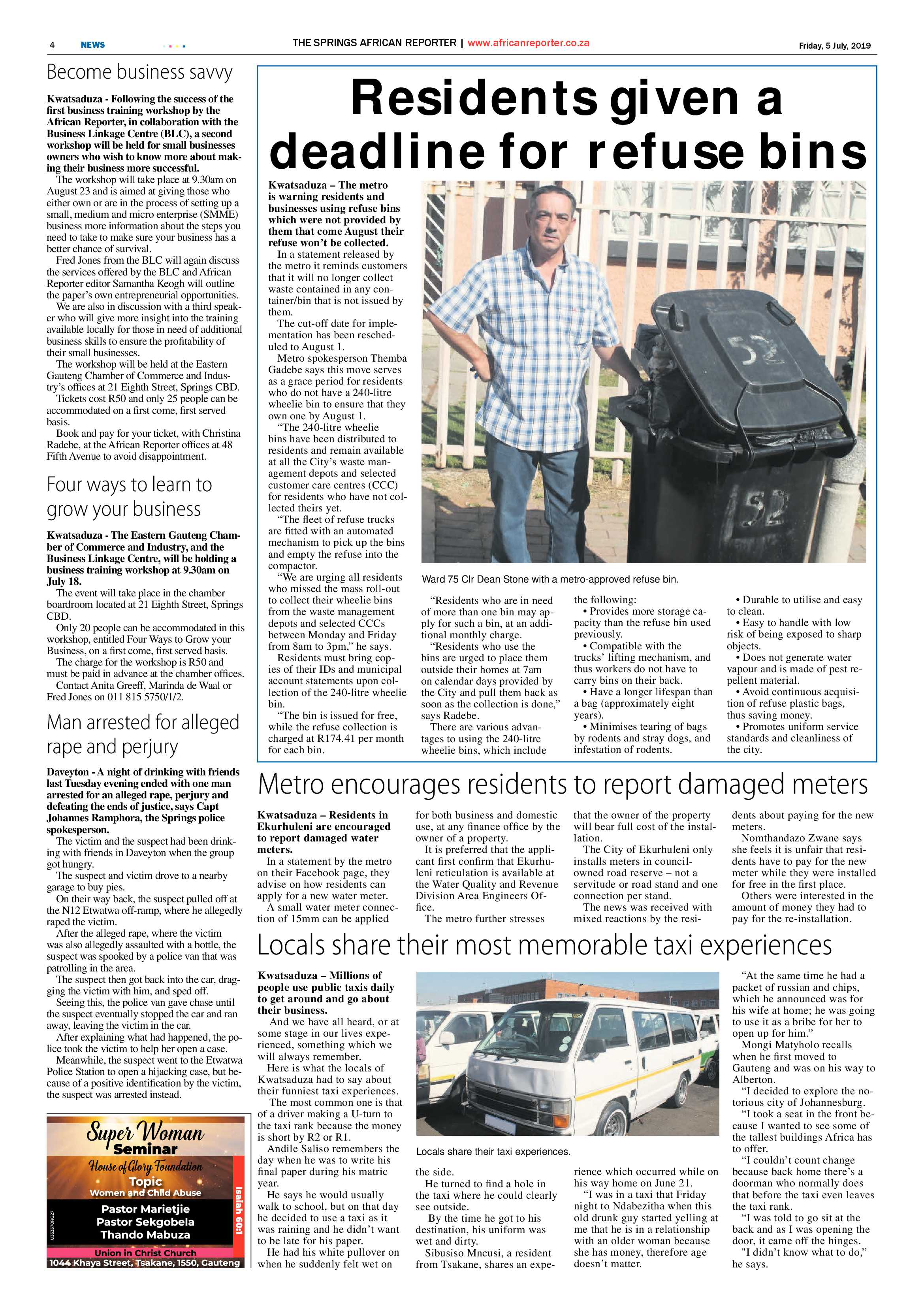 African Reporter 05 July 2019 page 4