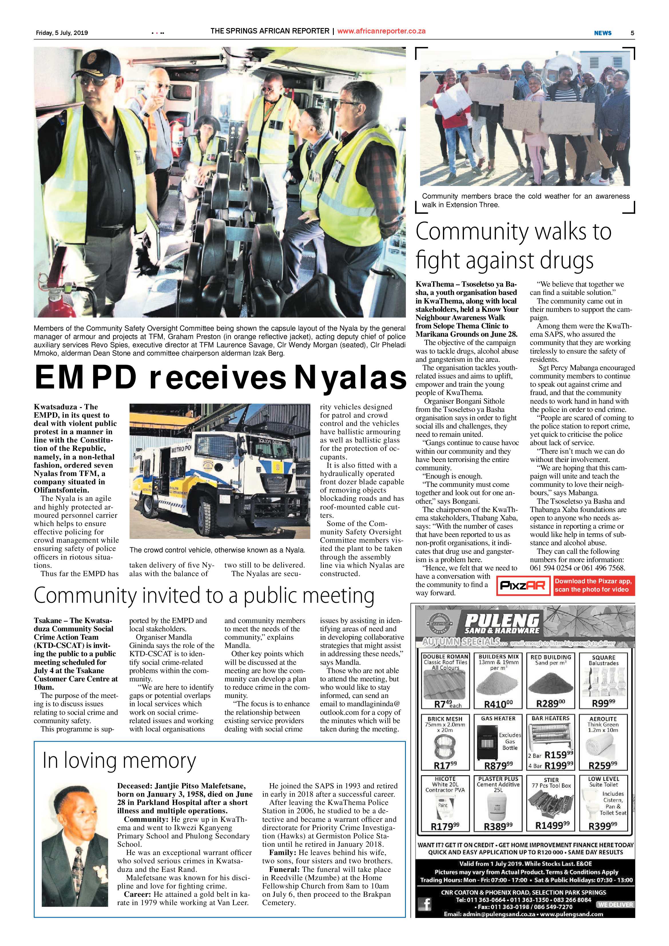 African Reporter 05 July 2019 page 5
