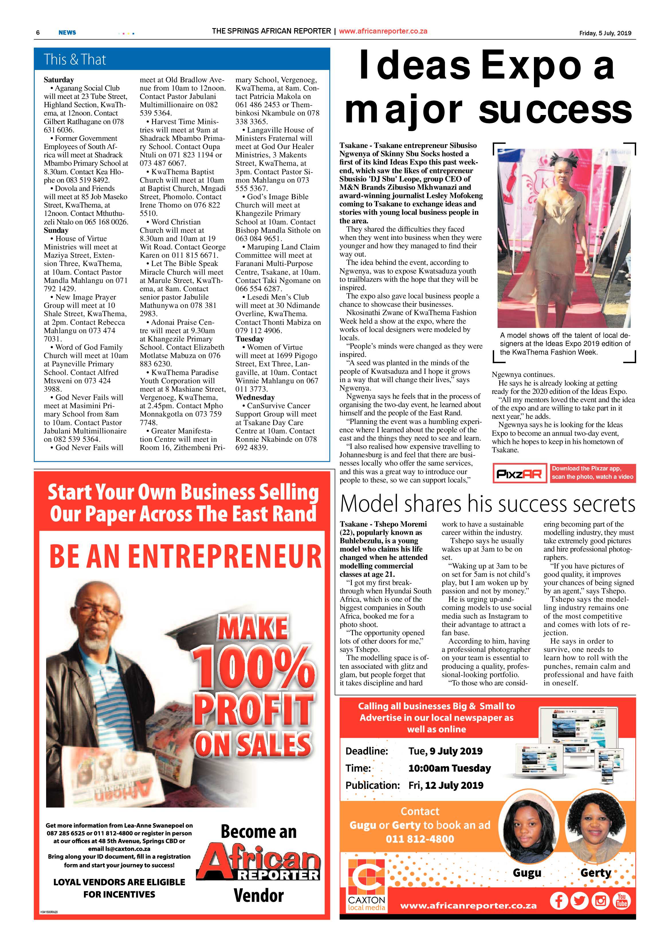 African Reporter 05 July 2019 page 6