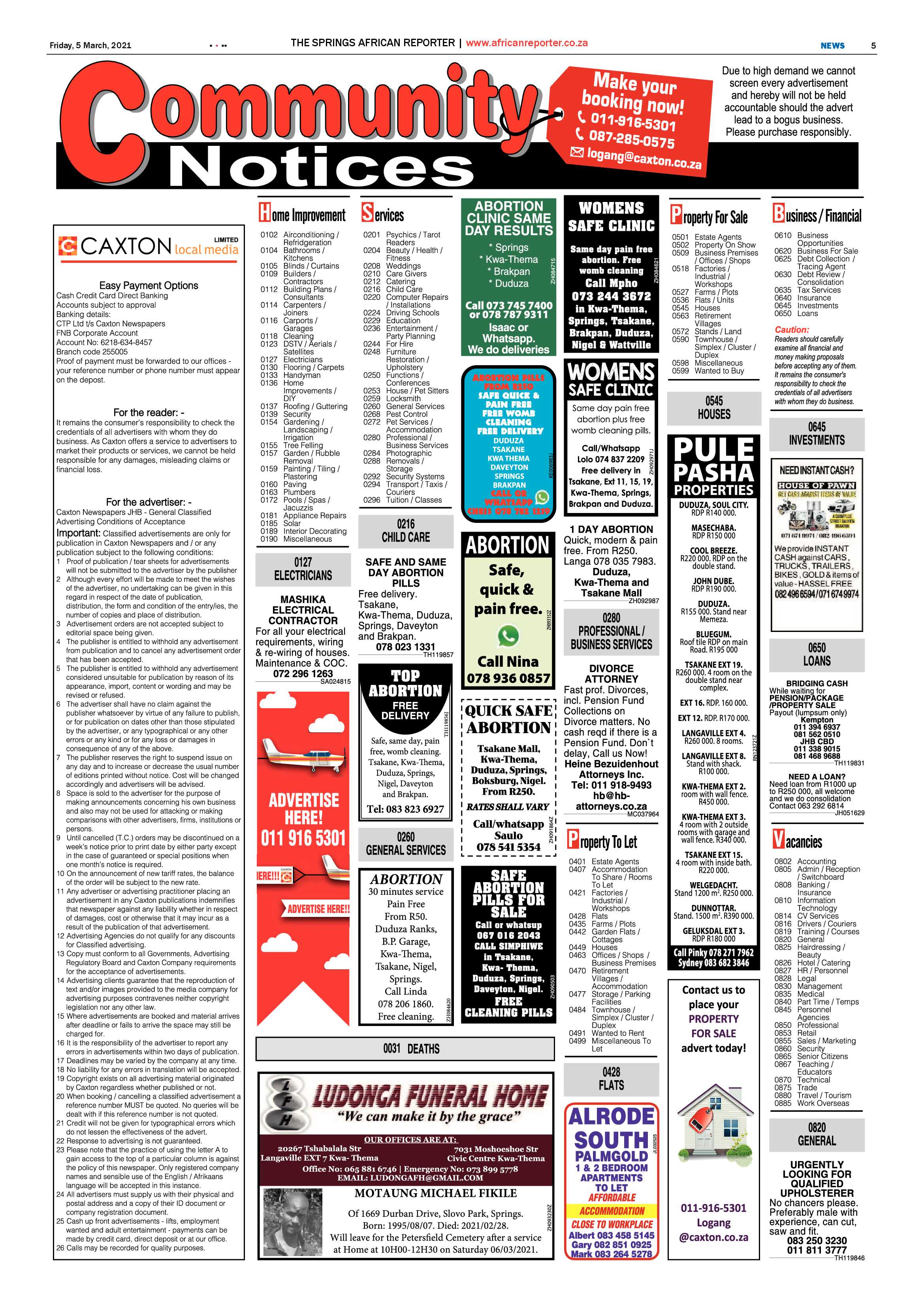 African Reporter 05 March 2021 page 6