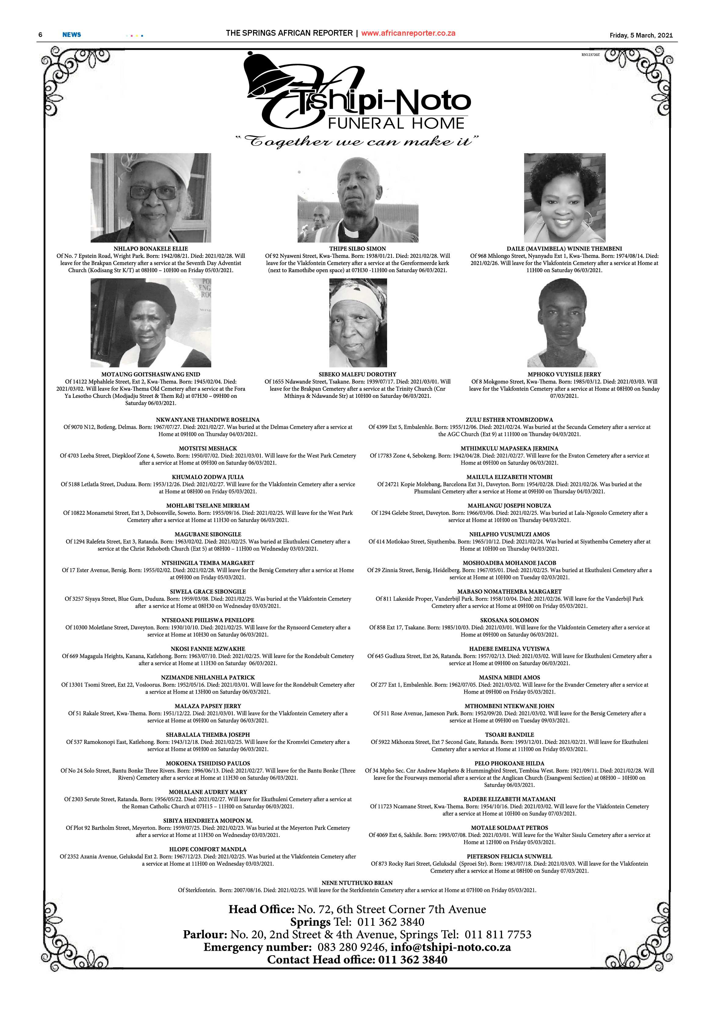 African Reporter 05 March 2021 page 7