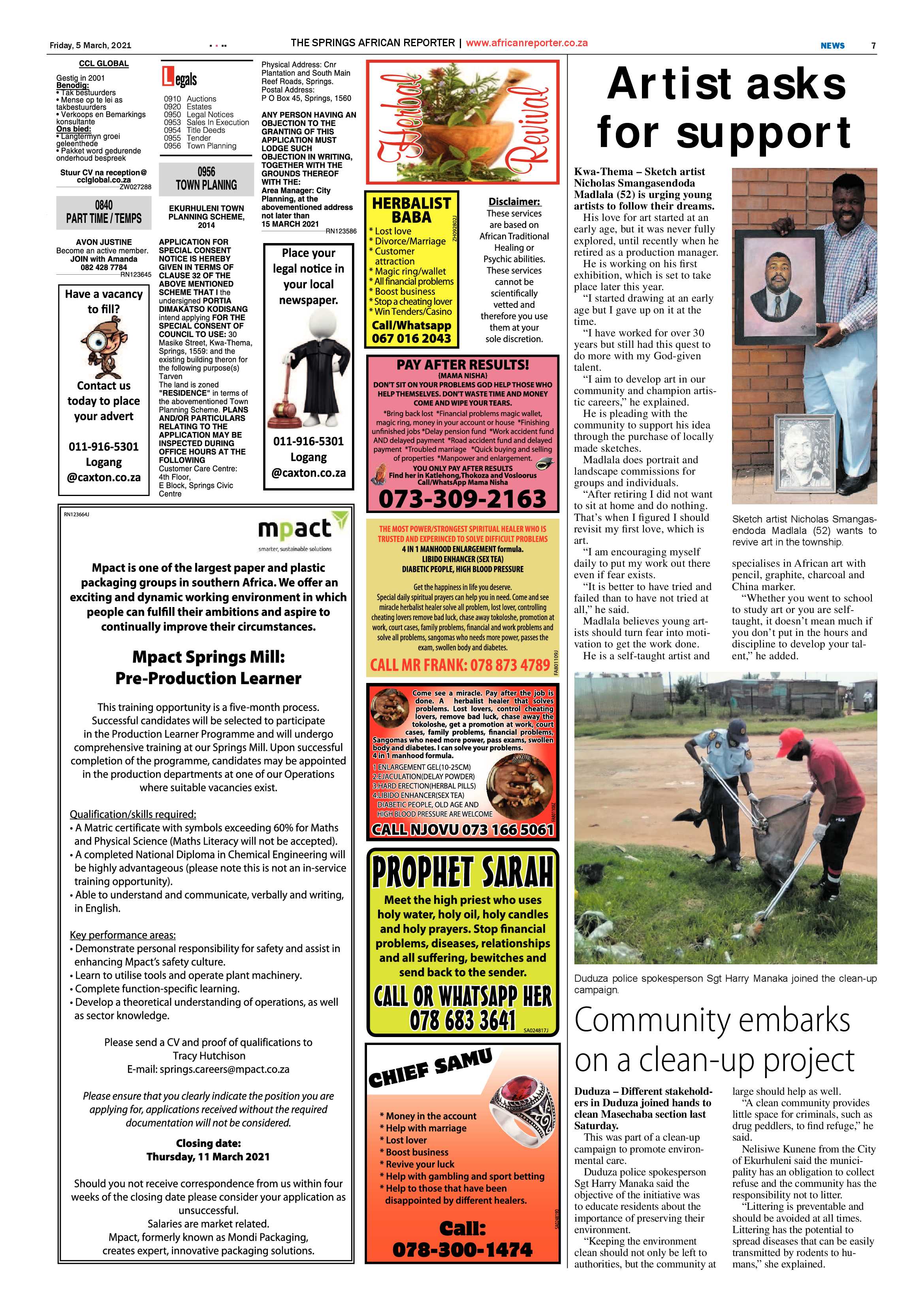 African Reporter 05 March 2021 page 8