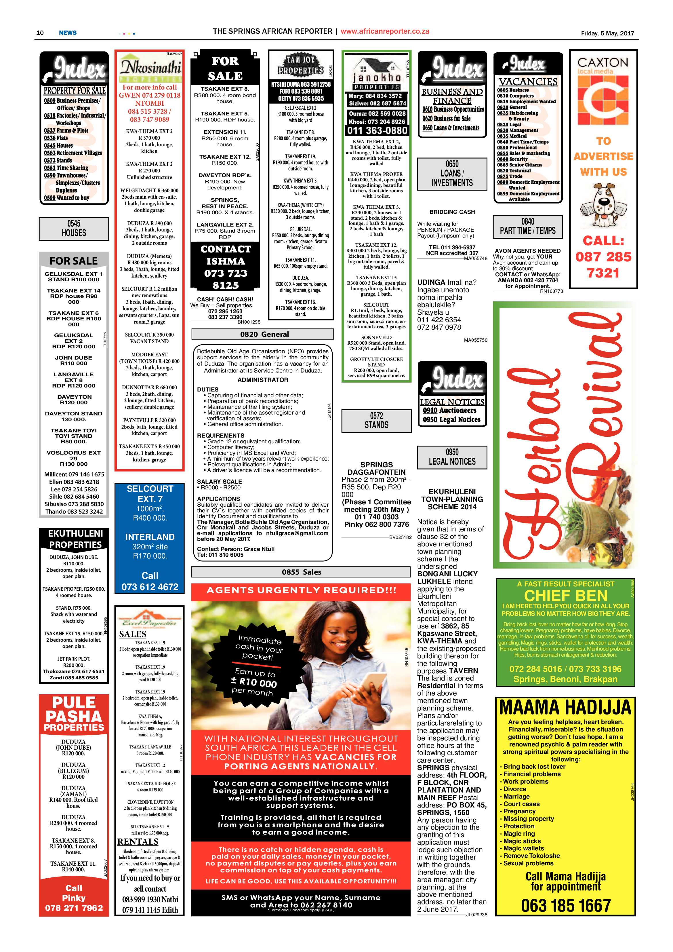 African Reporter 05 May 2017 page 10