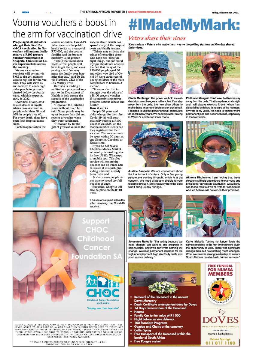 African Reporter 05 November 2021 page 2