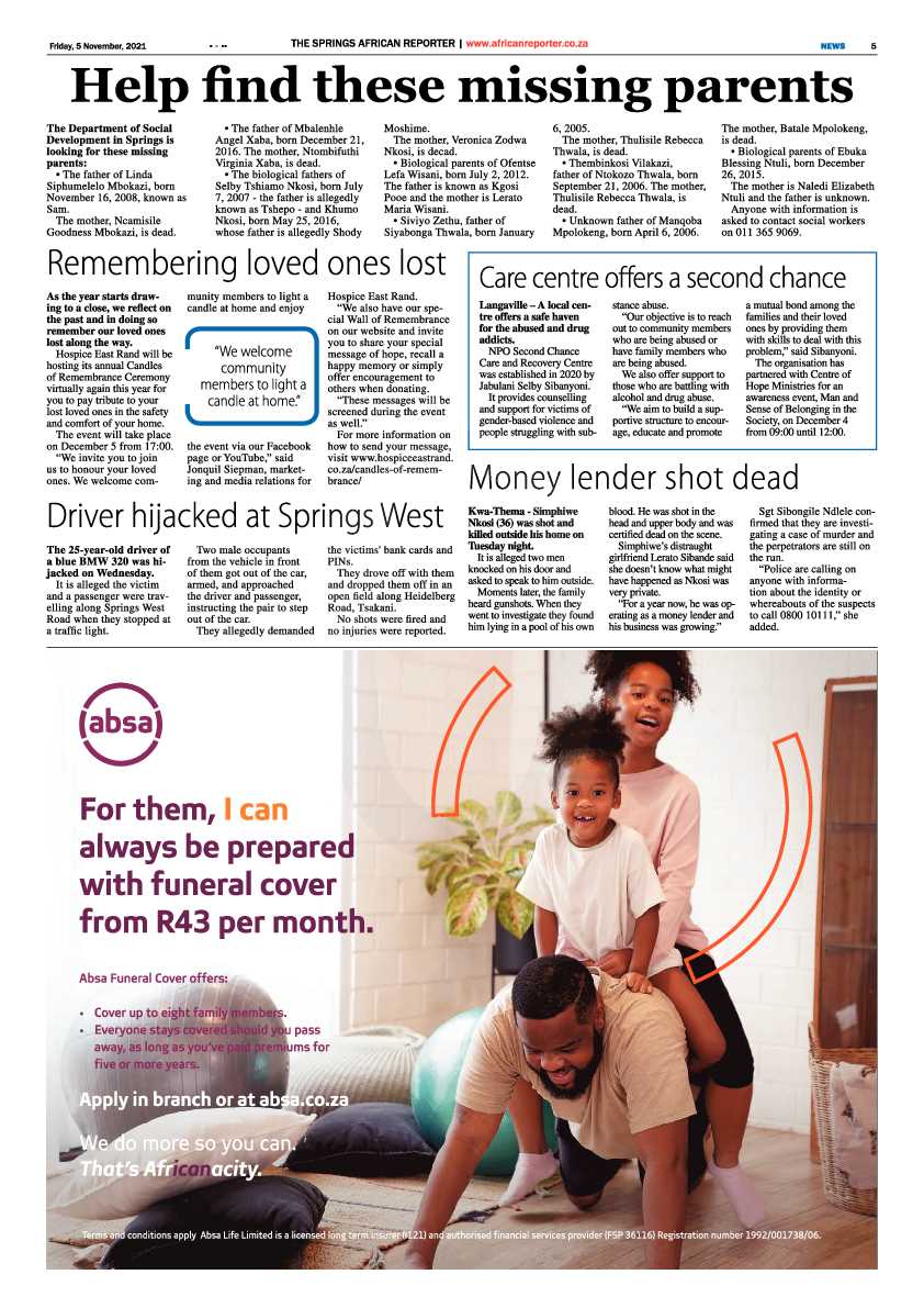 African Reporter 05 November 2021 page 5