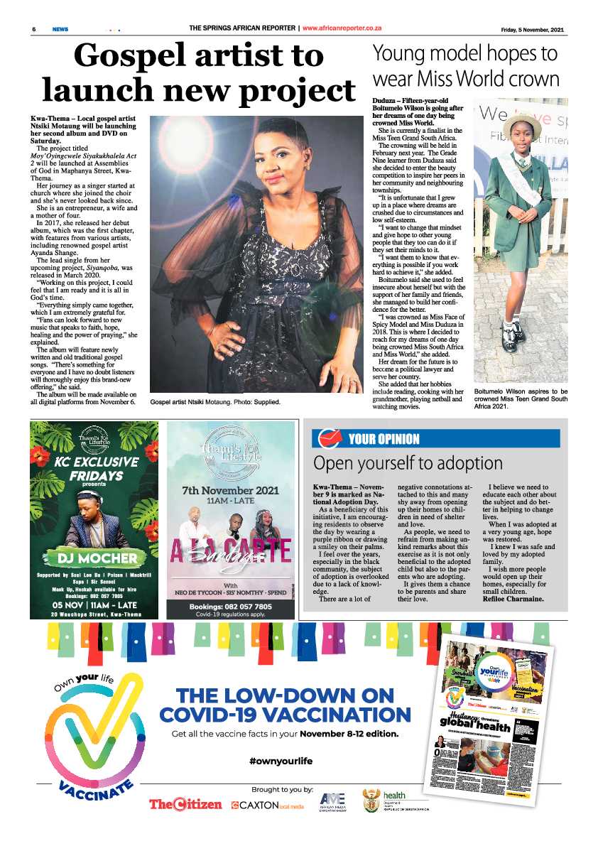 African Reporter 05 November 2021 page 6