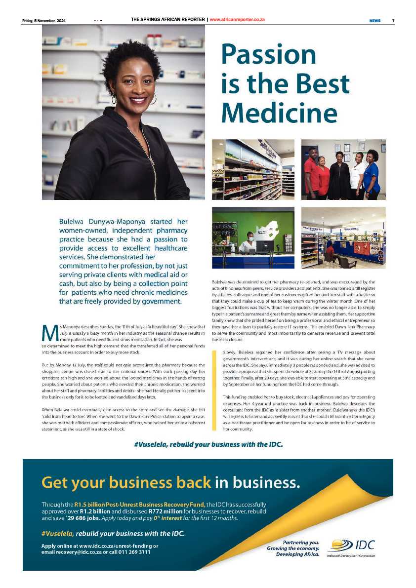 African Reporter 05 November 2021 page 7