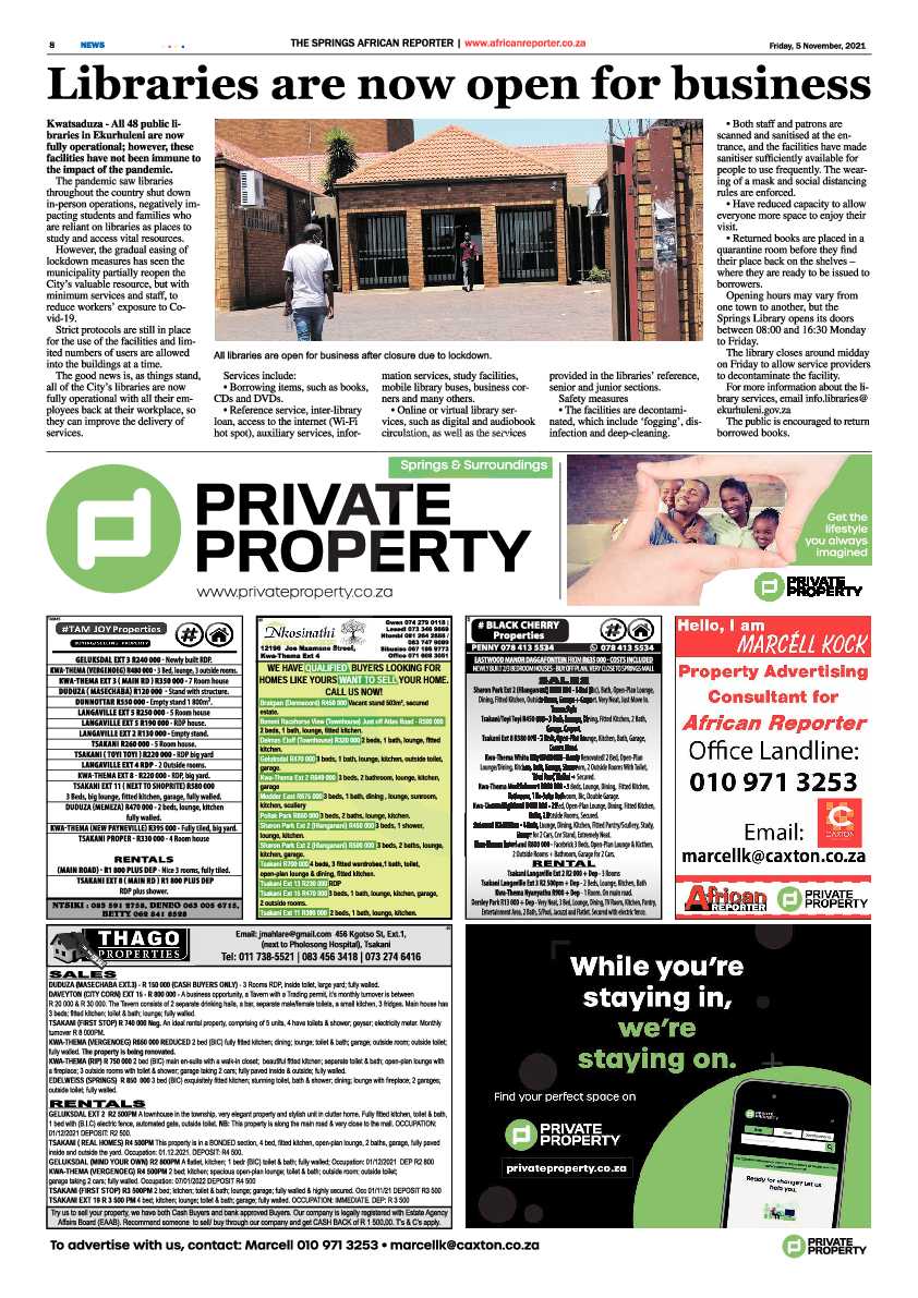African Reporter 05 November 2021 page 8