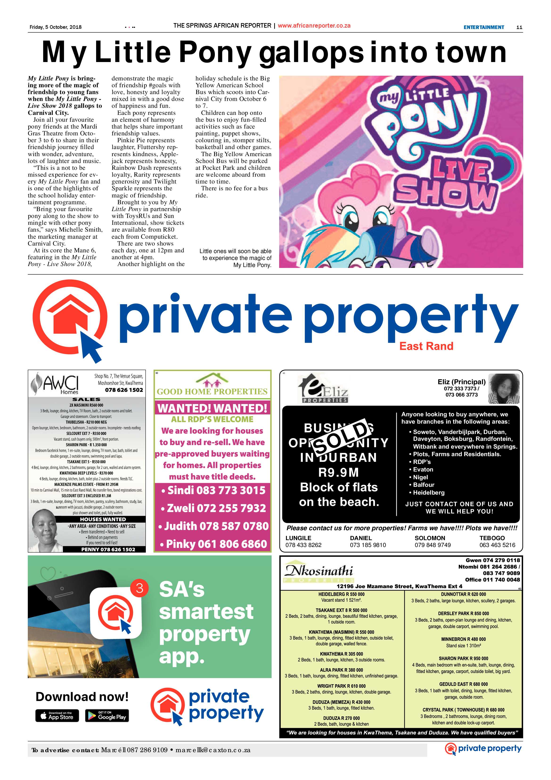 African Reporter 05 October 2018 page 11