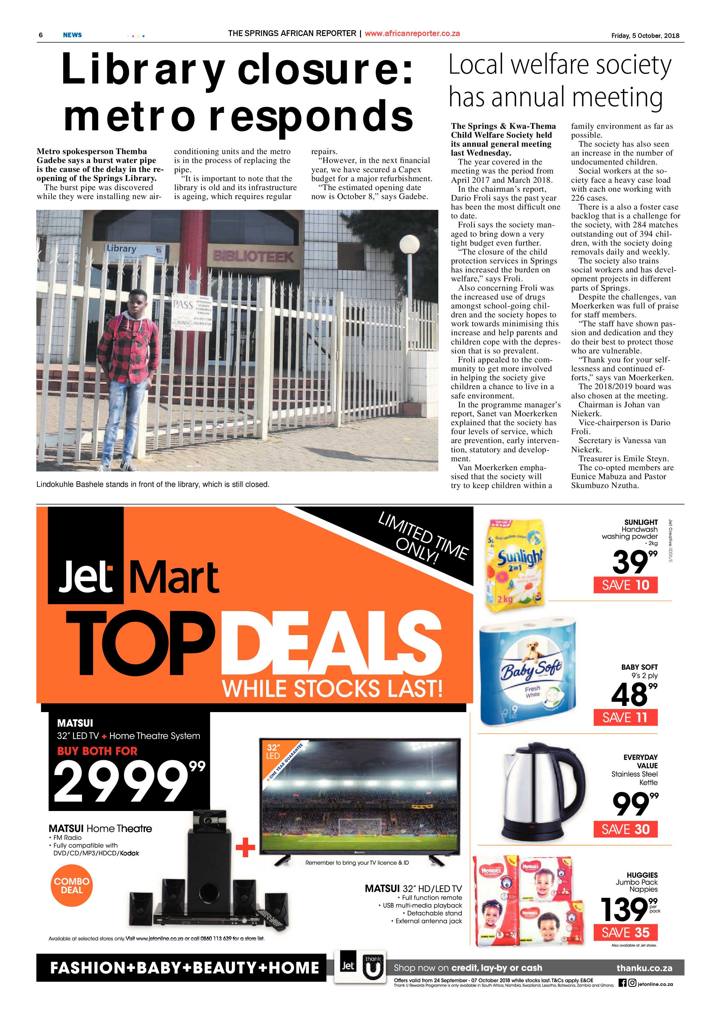 African Reporter 05 October 2018 page 6