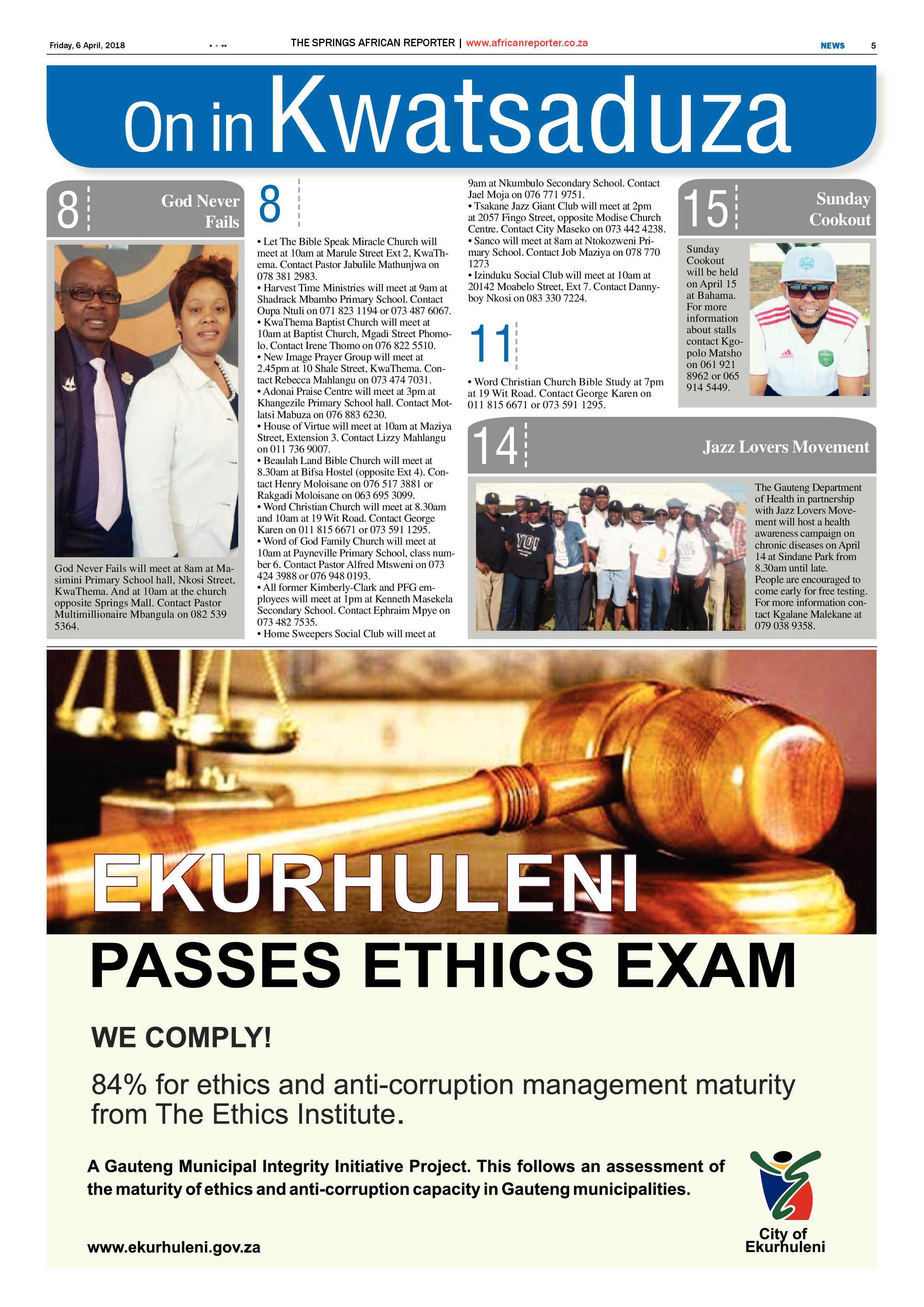 African Reporter 06 April 2018 page 5
