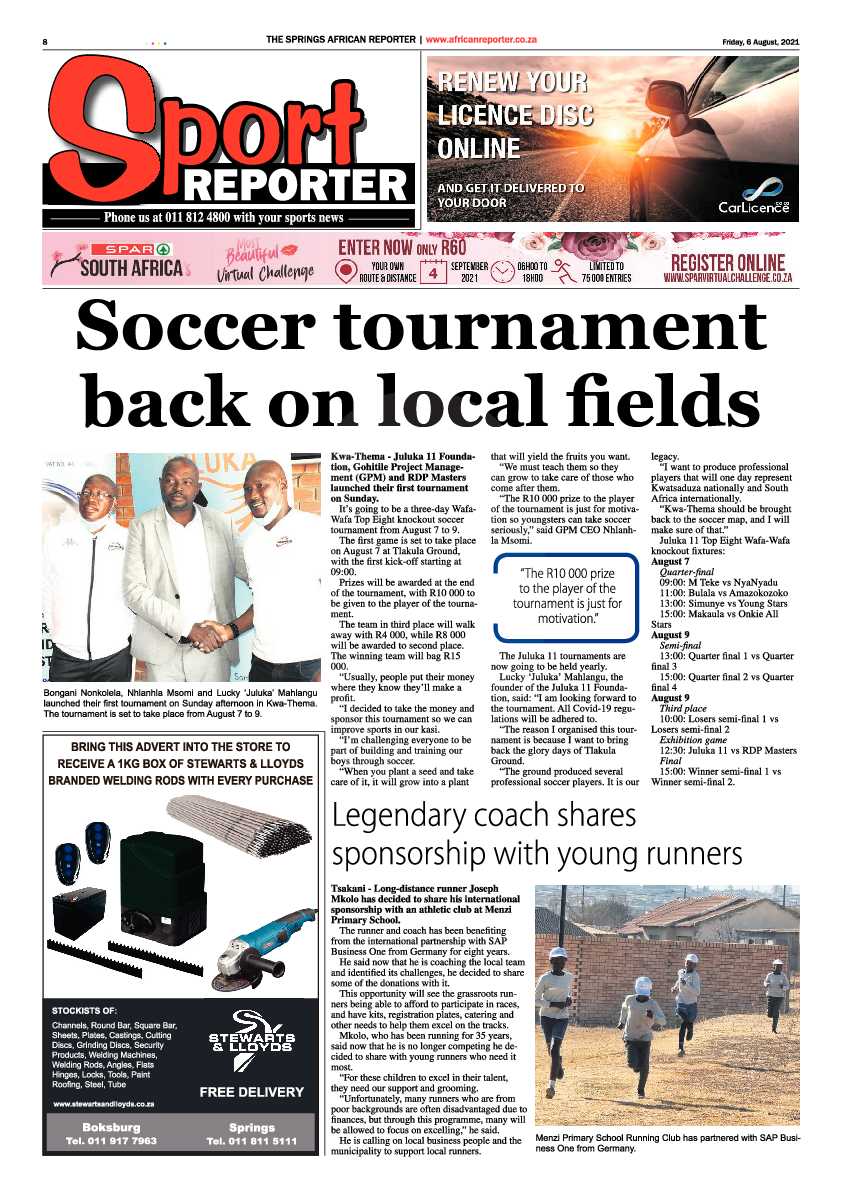 African Reporter 06 August 2021 page 8