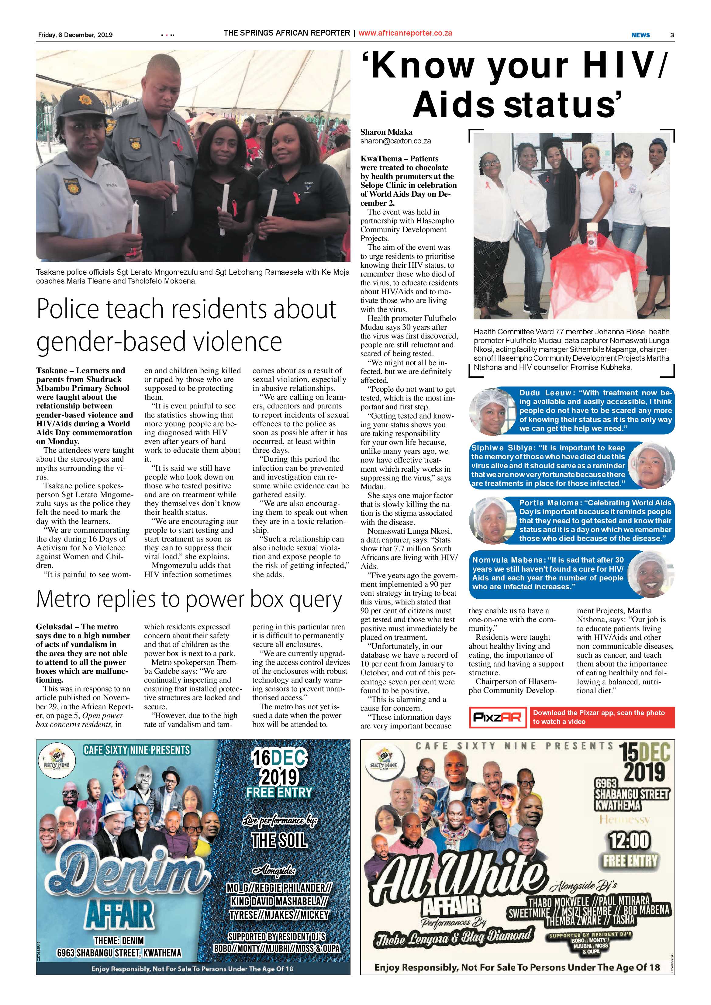 African Reporter 06 December 2019 page 3