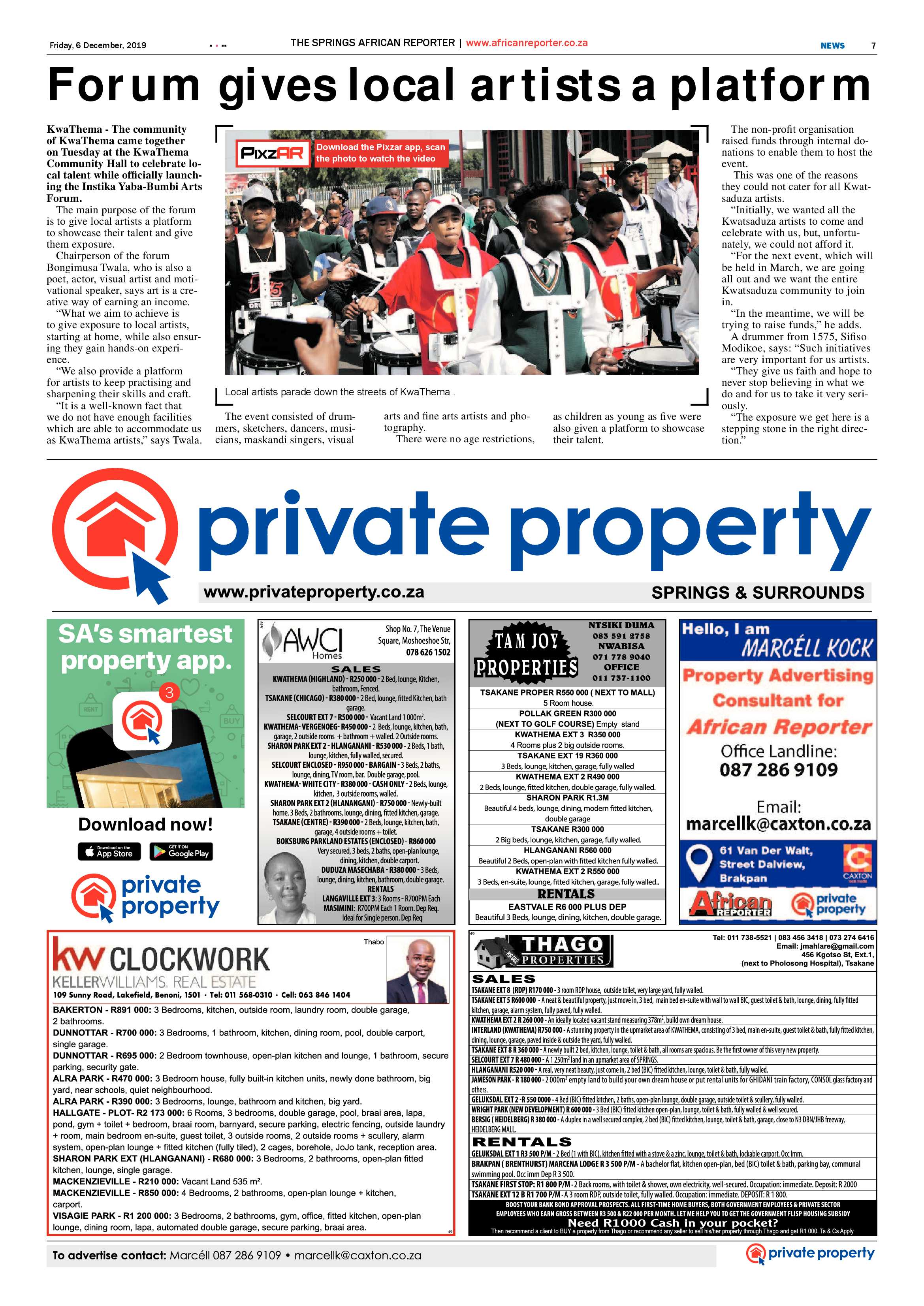 African Reporter 06 December 2019 page 7