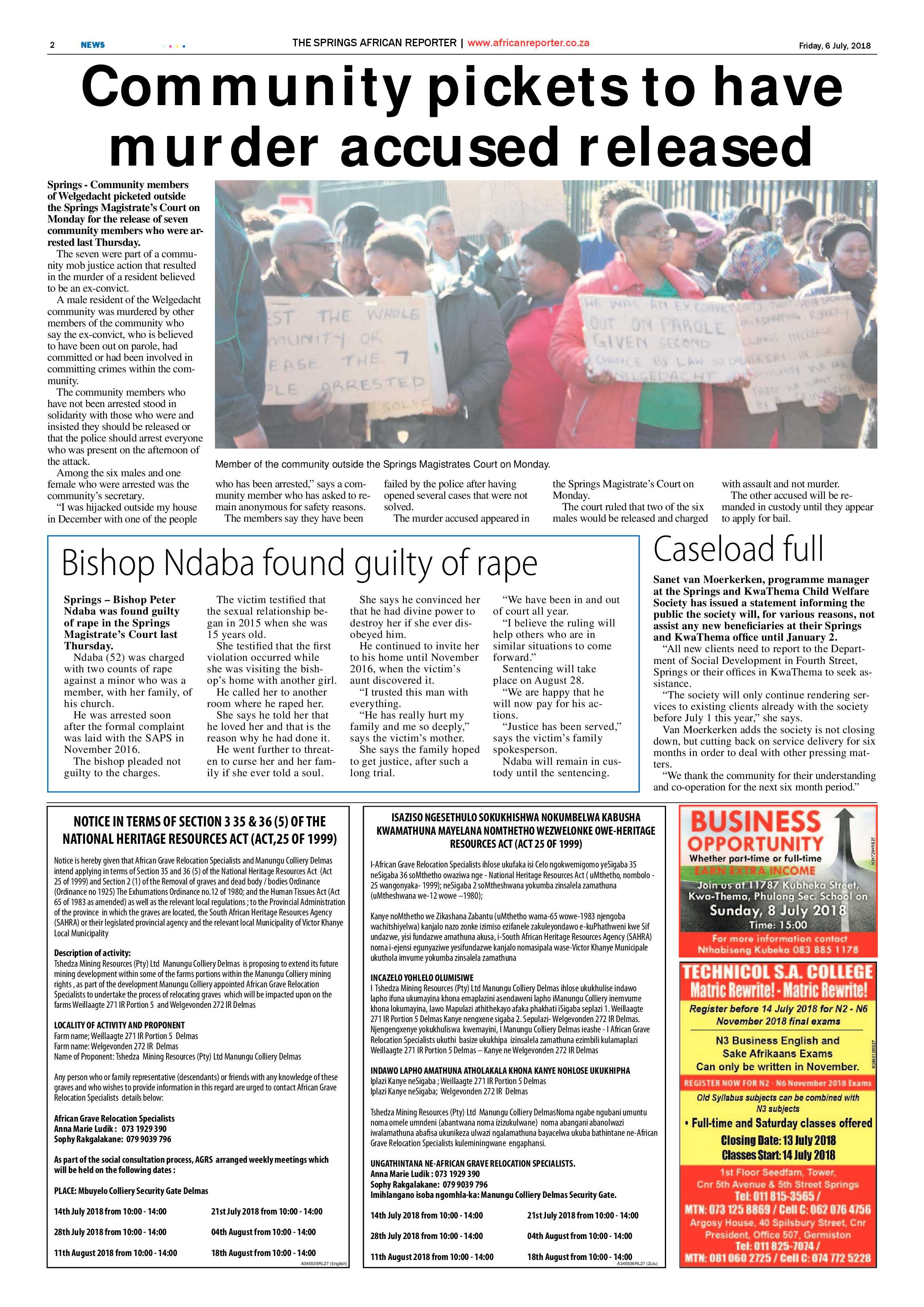 African Reporter 06 July 2018 page 2
