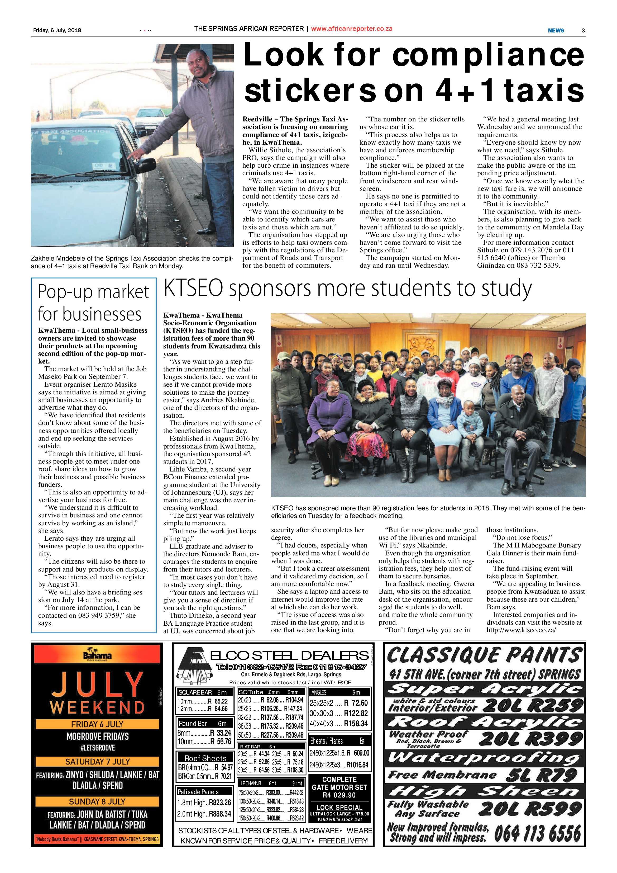 African Reporter 06 July 2018 page 3