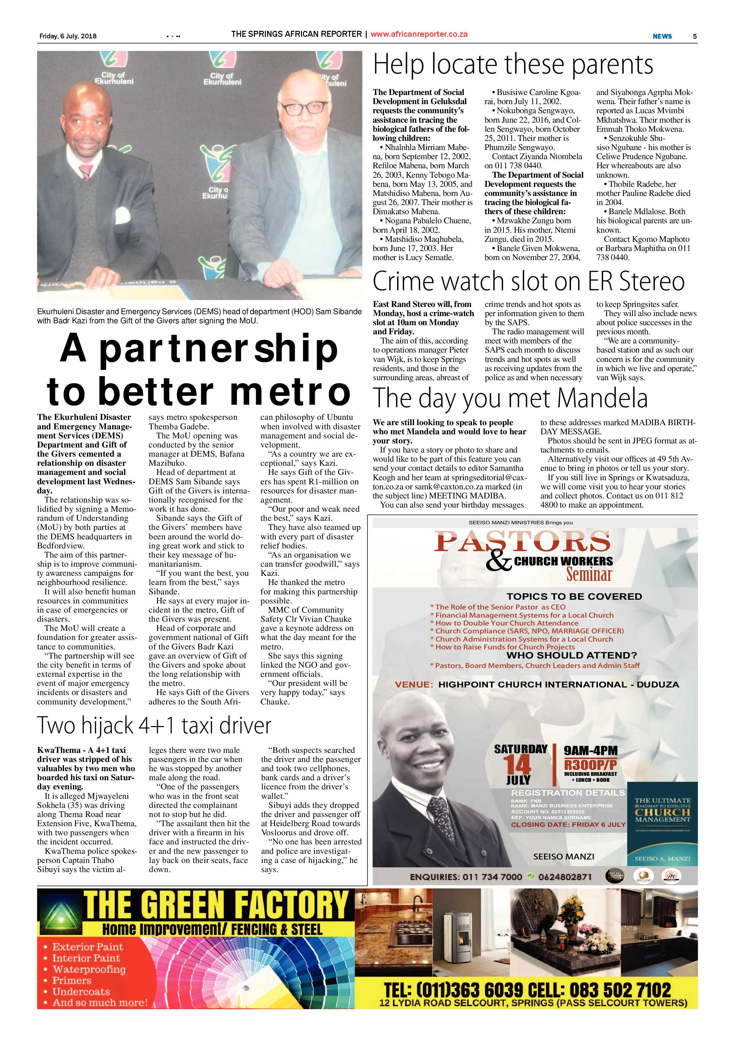 African Reporter 06 July 2018 page 5