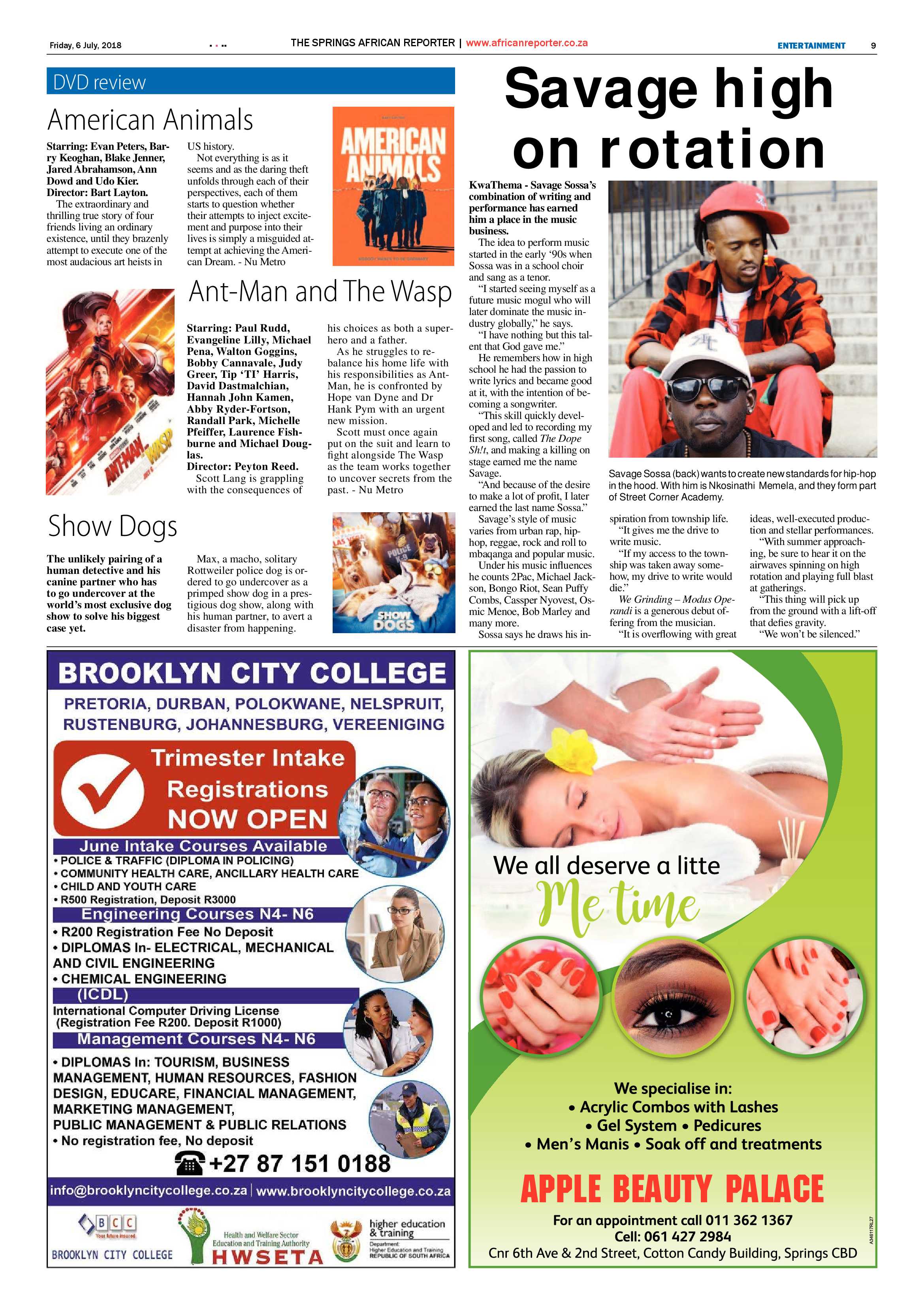 African Reporter 06 July 2018 page 9