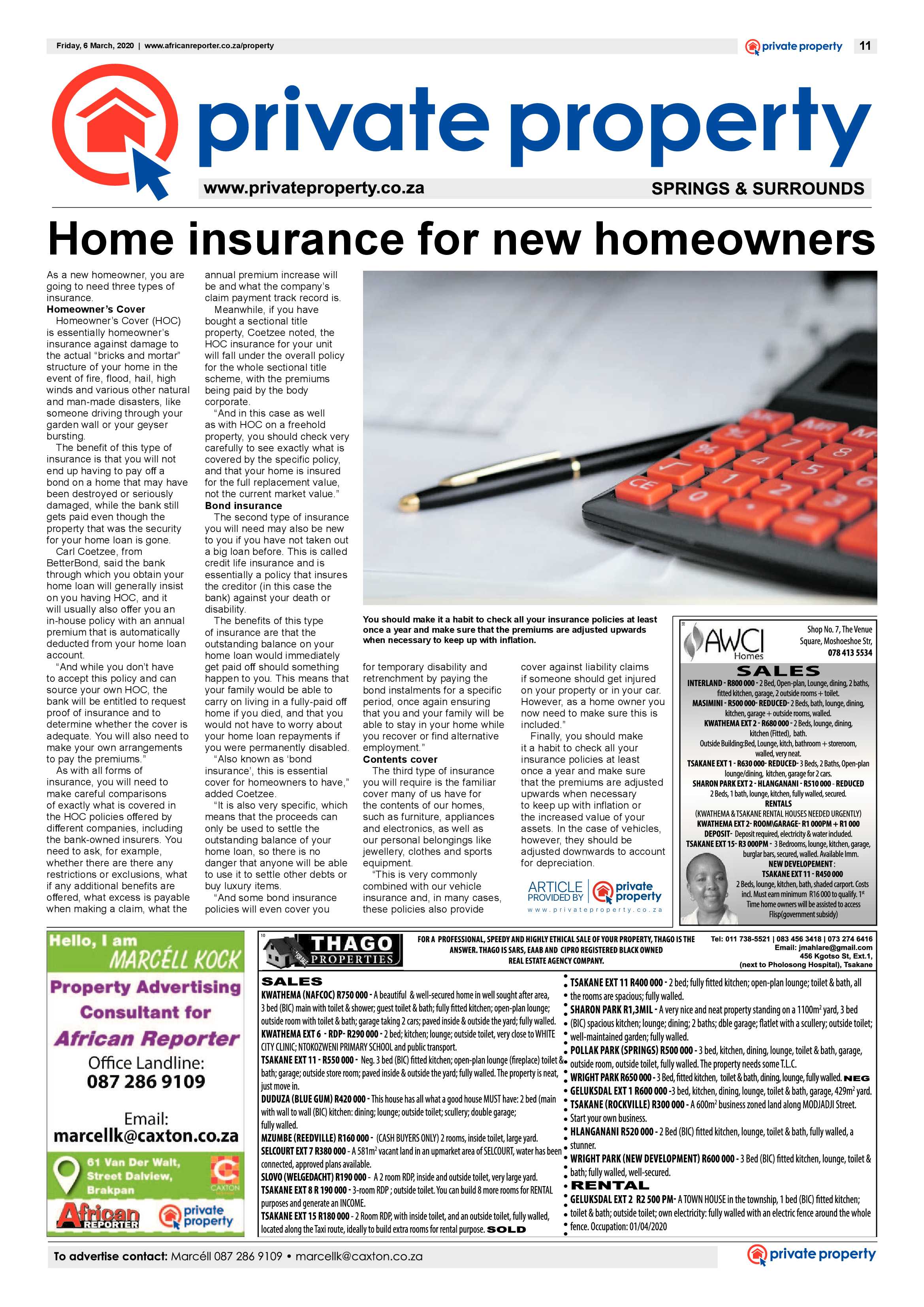 African Reporter 06 March 2020 page 11