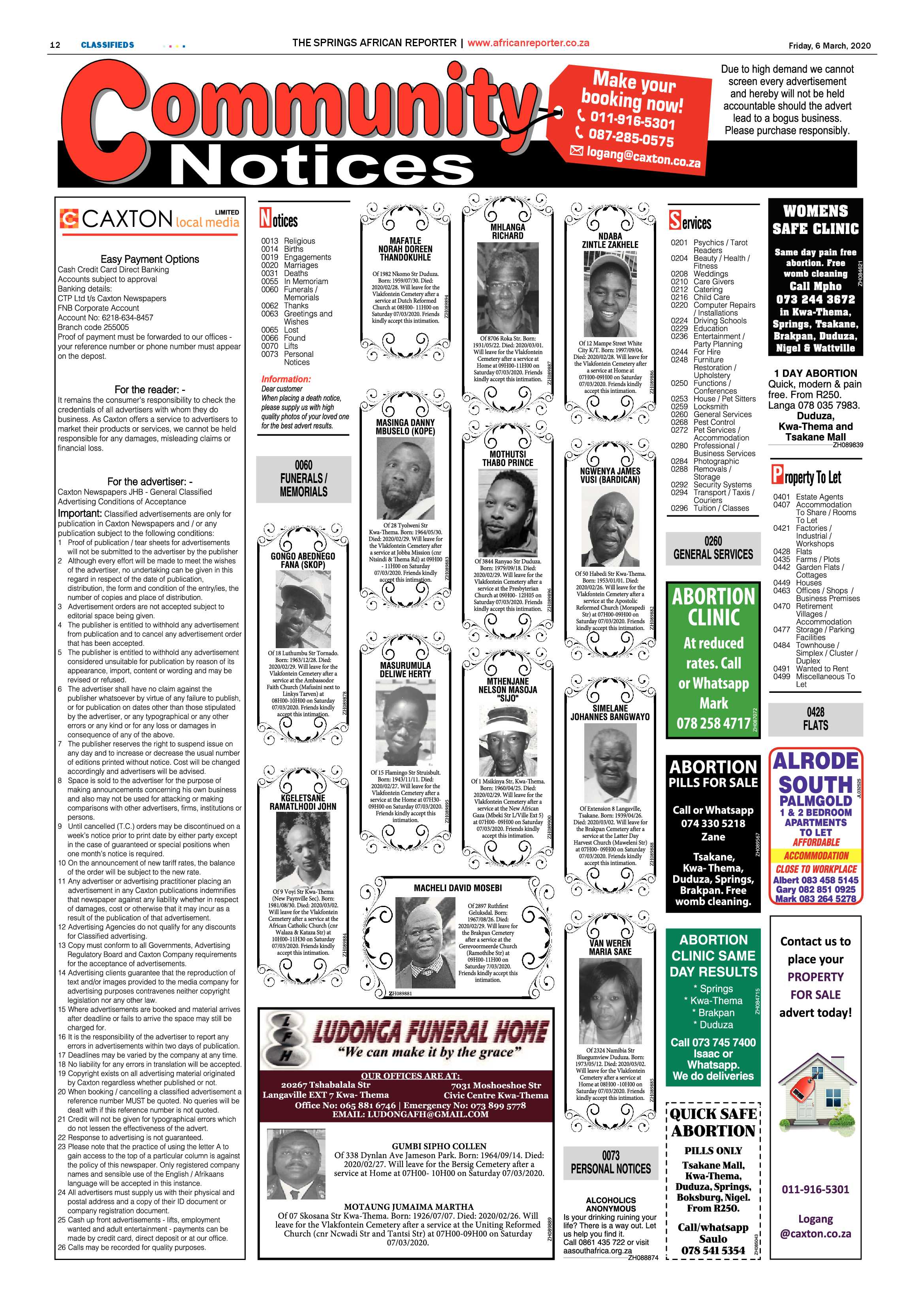 African Reporter 06 March 2020 page 12