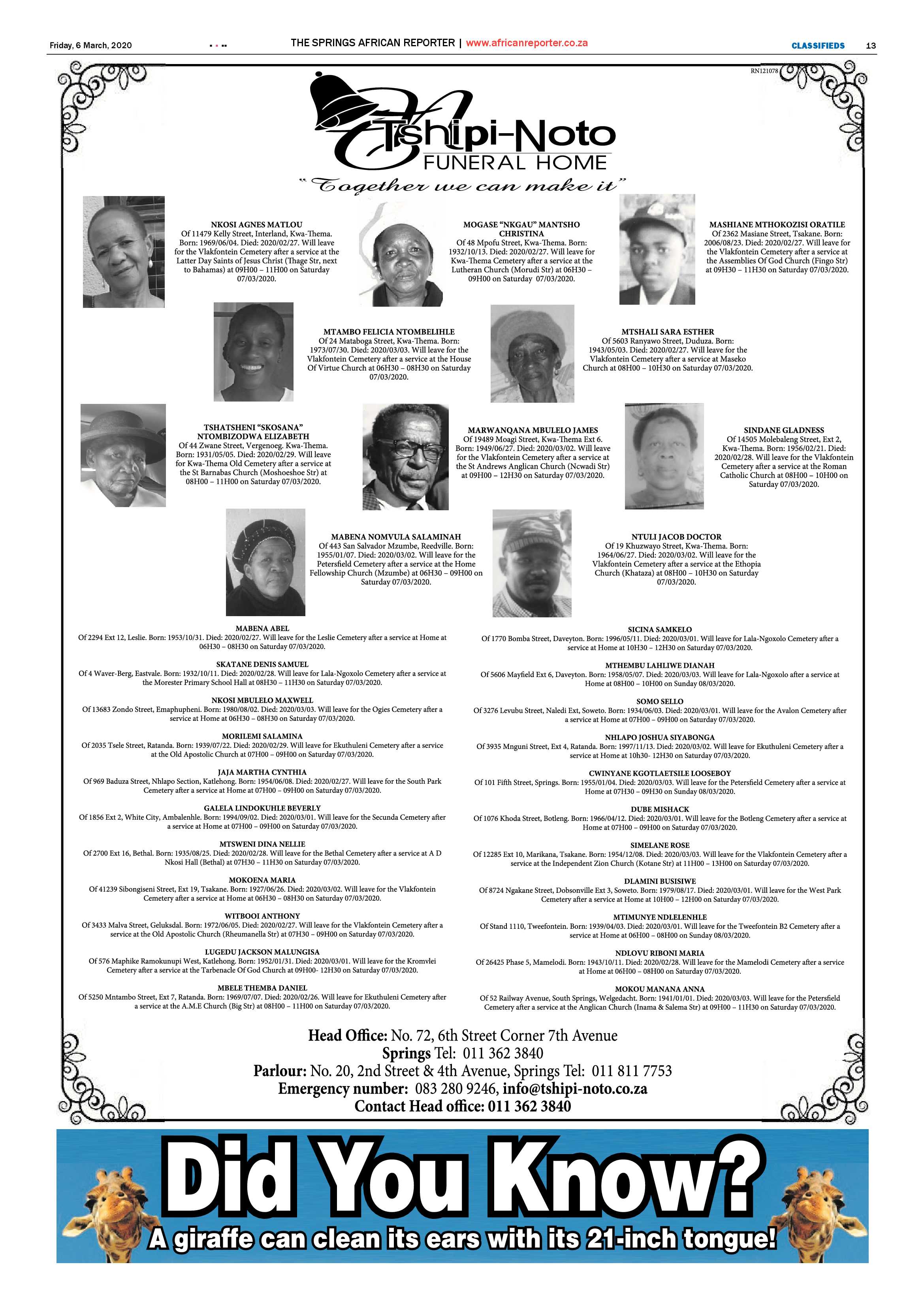 African Reporter 06 March 2020 page 13