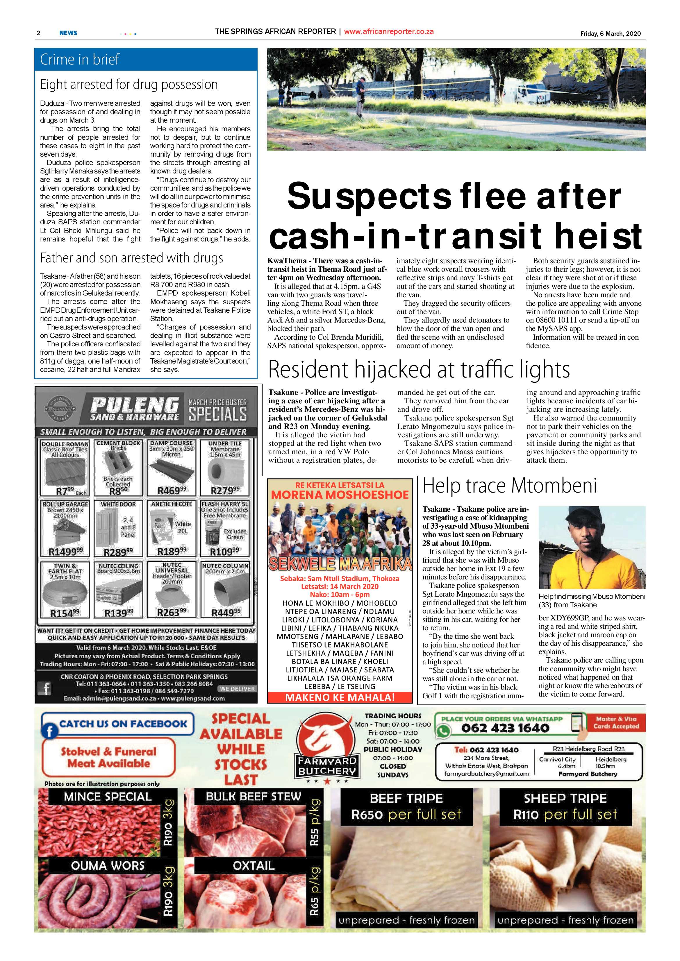 African Reporter 06 March 2020 page 2