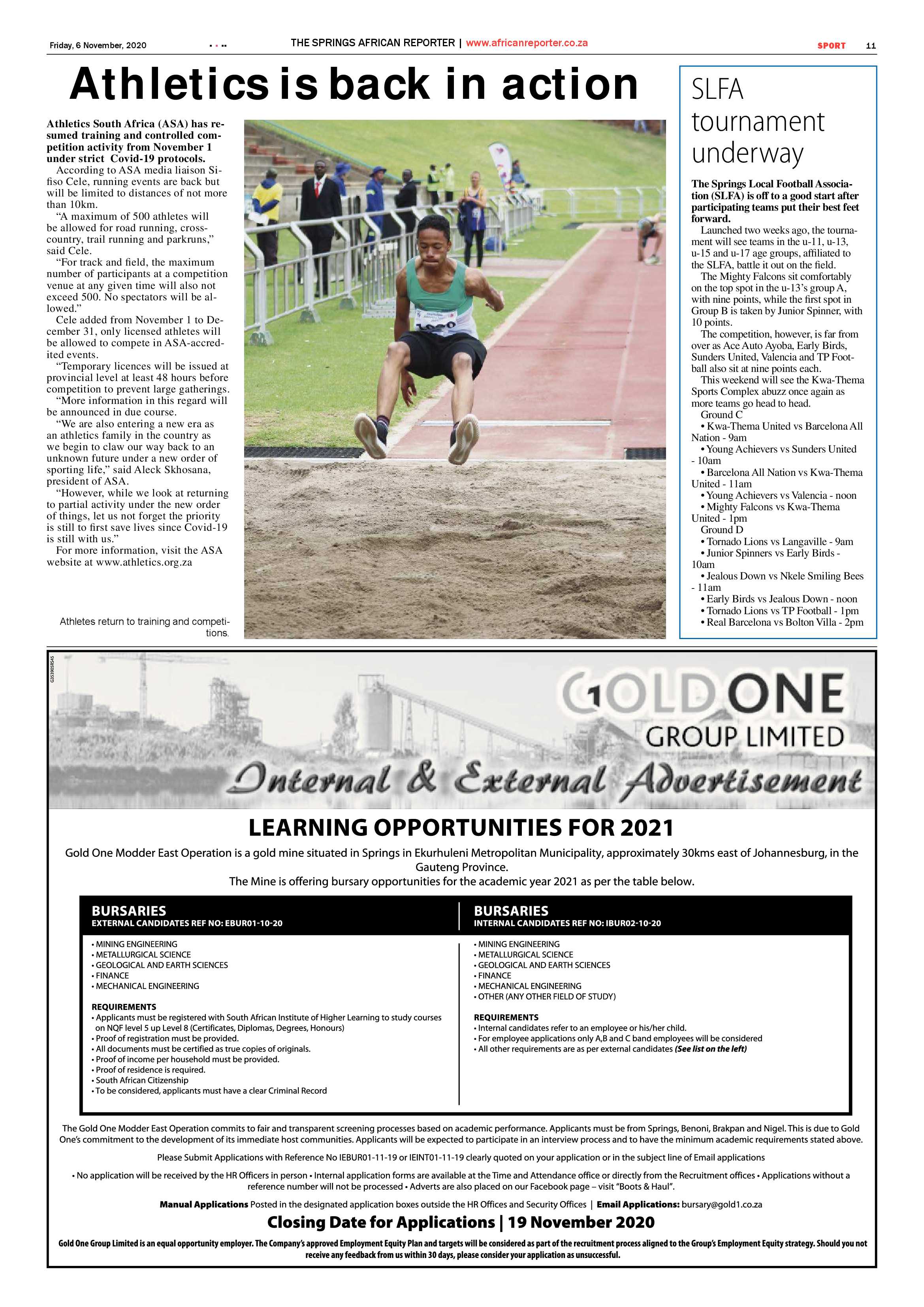 African Reporter 06 November 2020 page 11