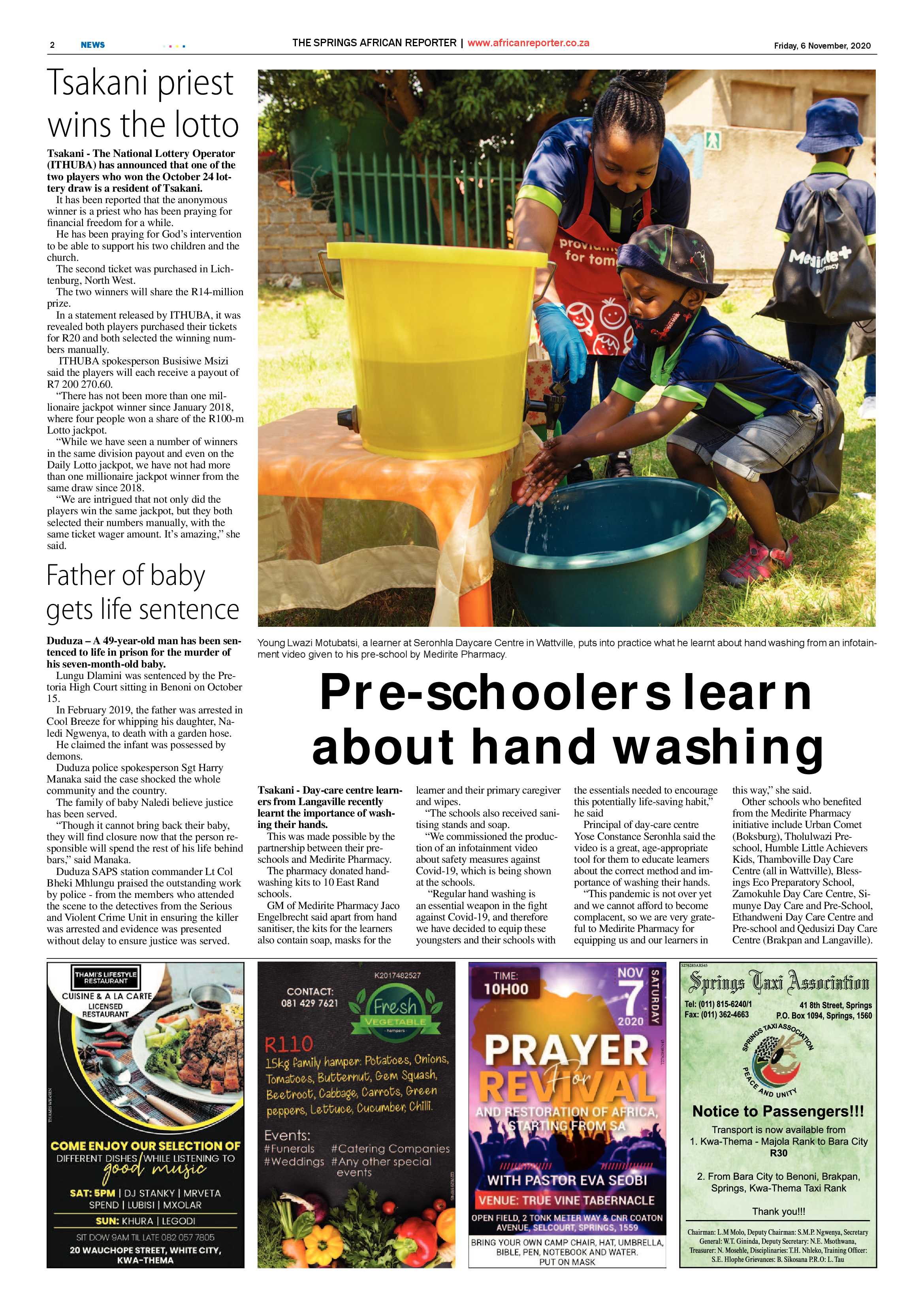 African Reporter 06 November 2020 page 2