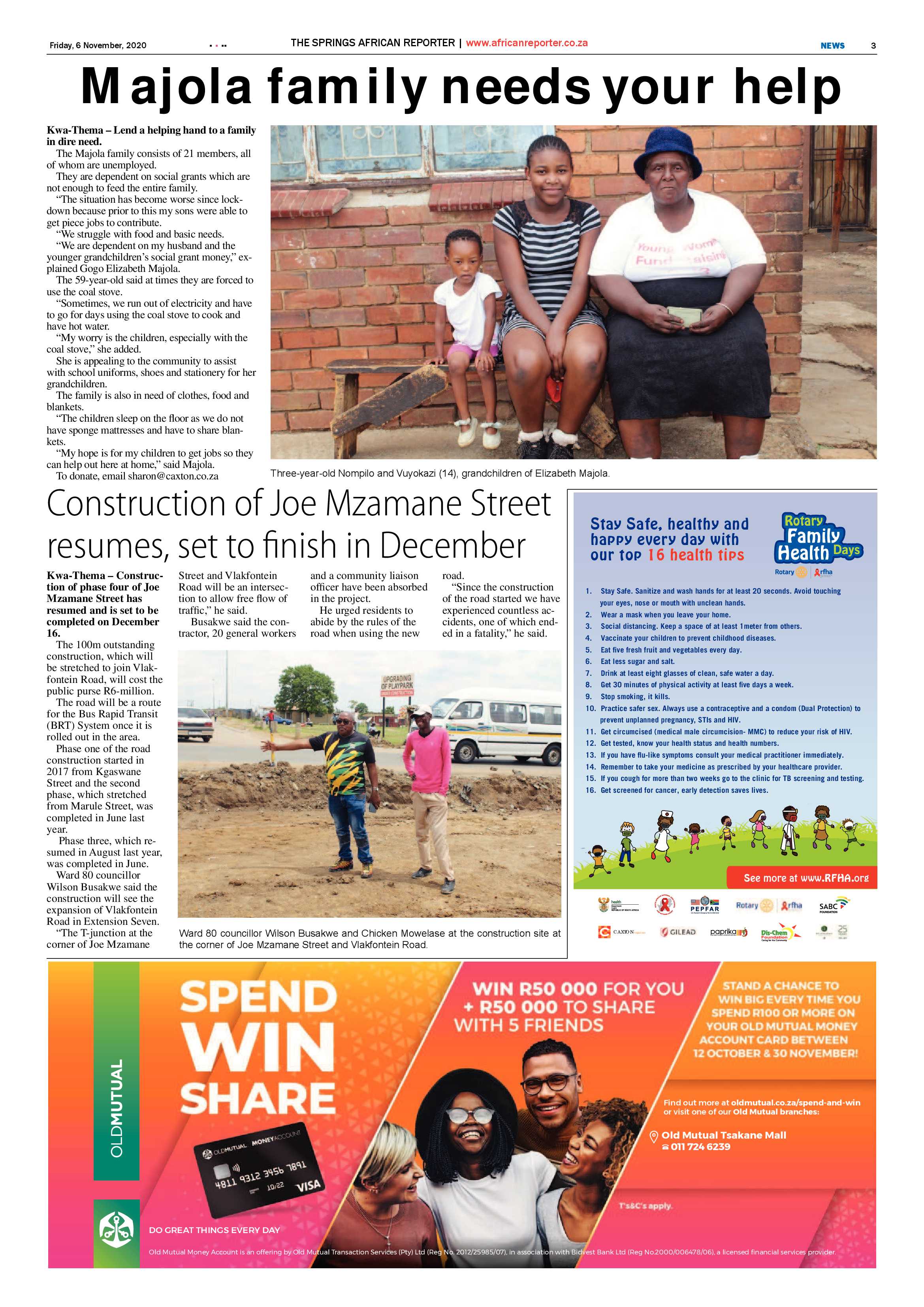 African Reporter 06 November 2020 page 3