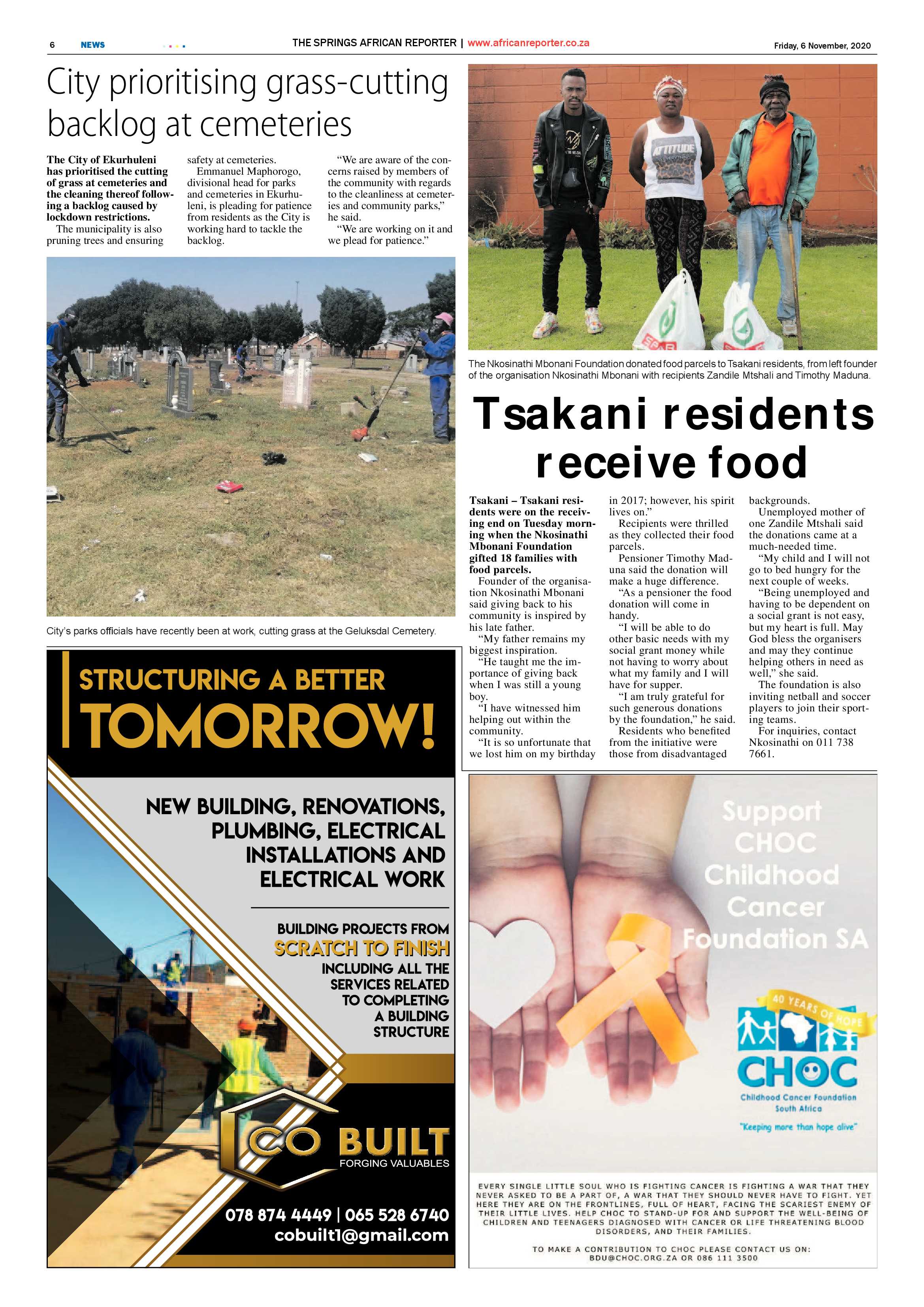 African Reporter 06 November 2020 page 6