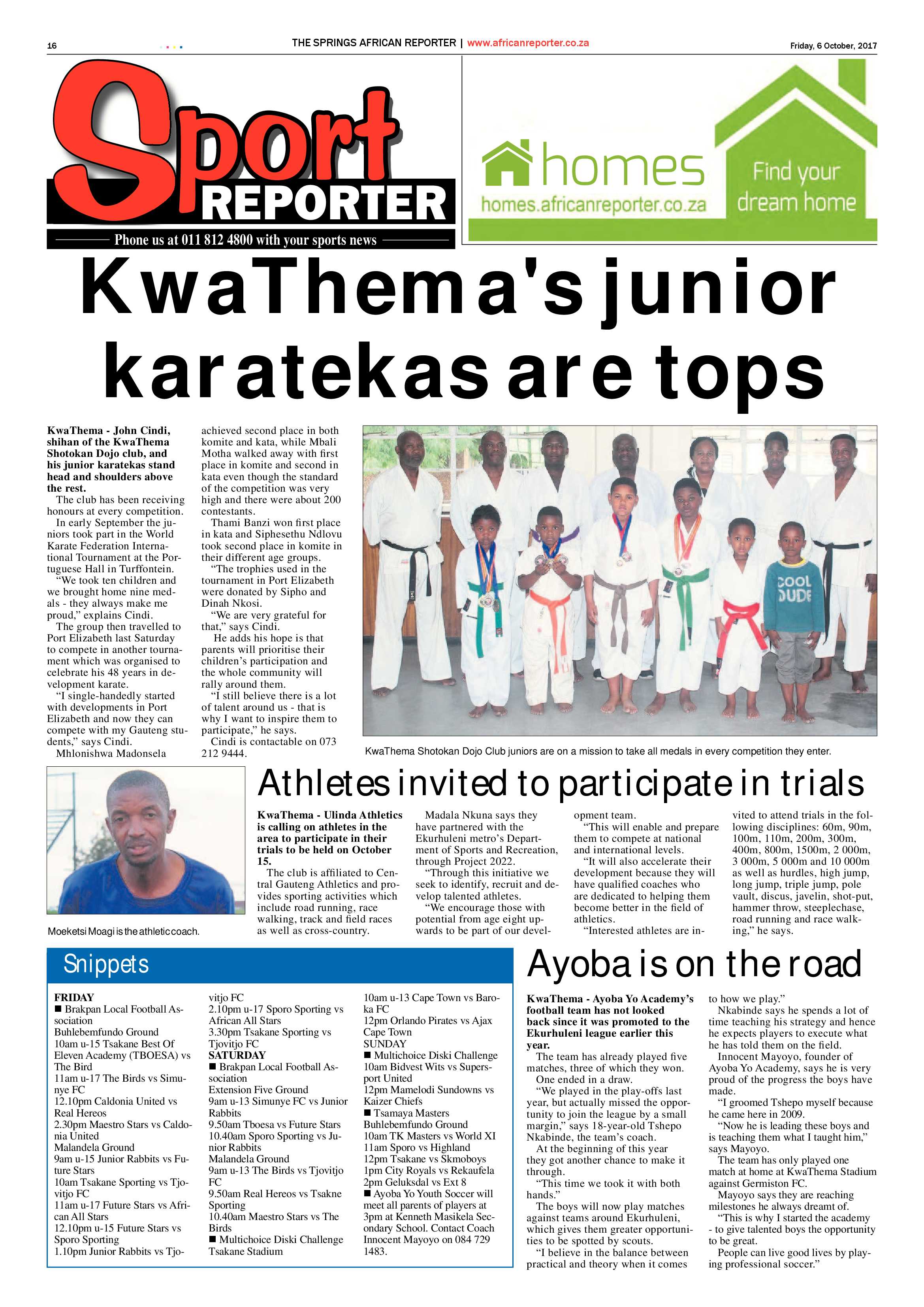 African Reporter 06 October 2017 page 16