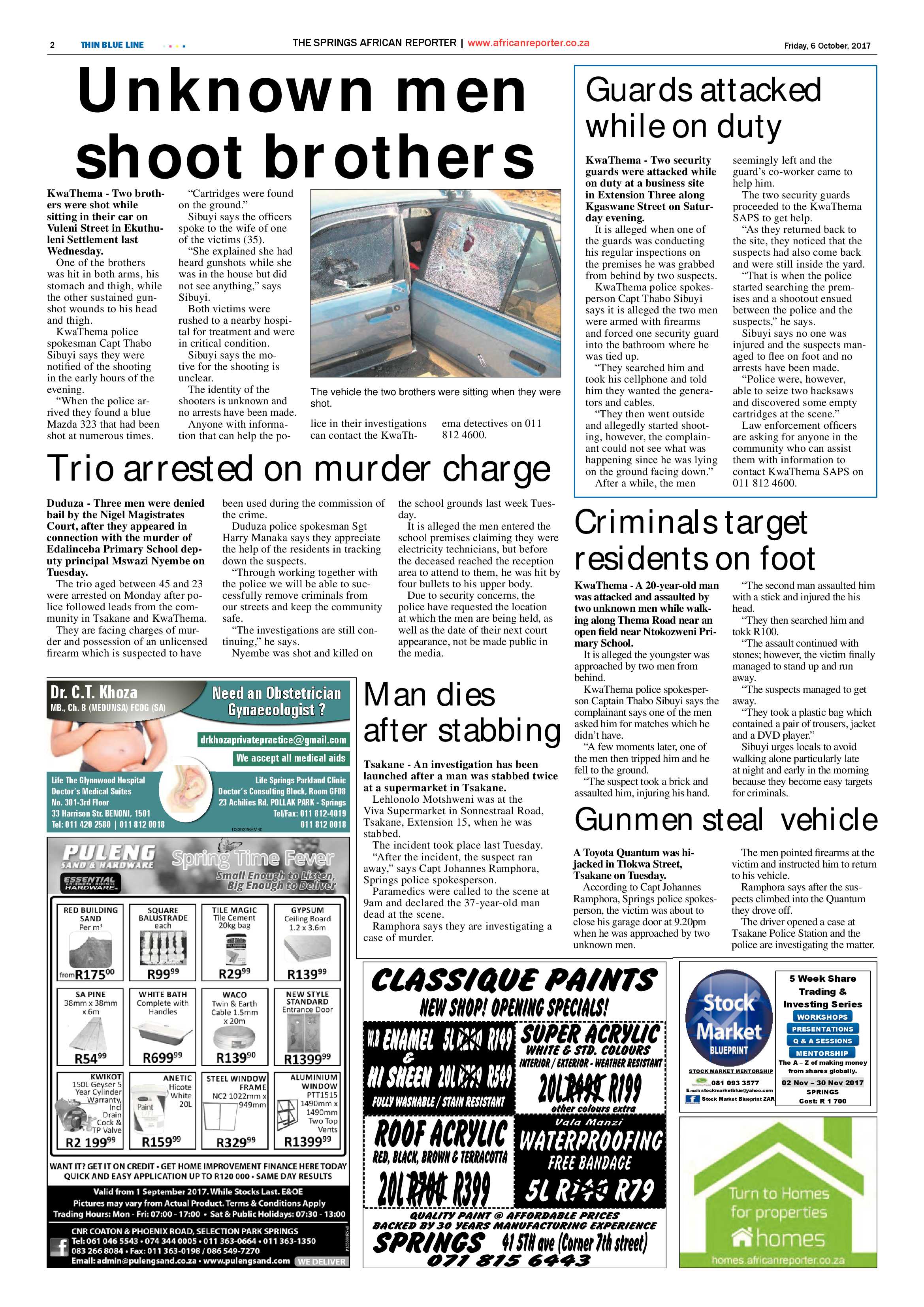 African Reporter 06 October 2017 page 2
